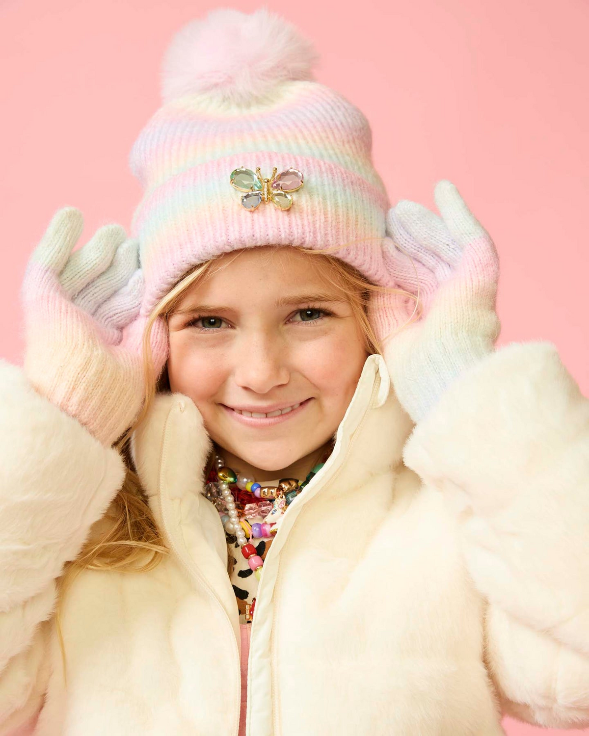 Pastel Rainbow Gloves