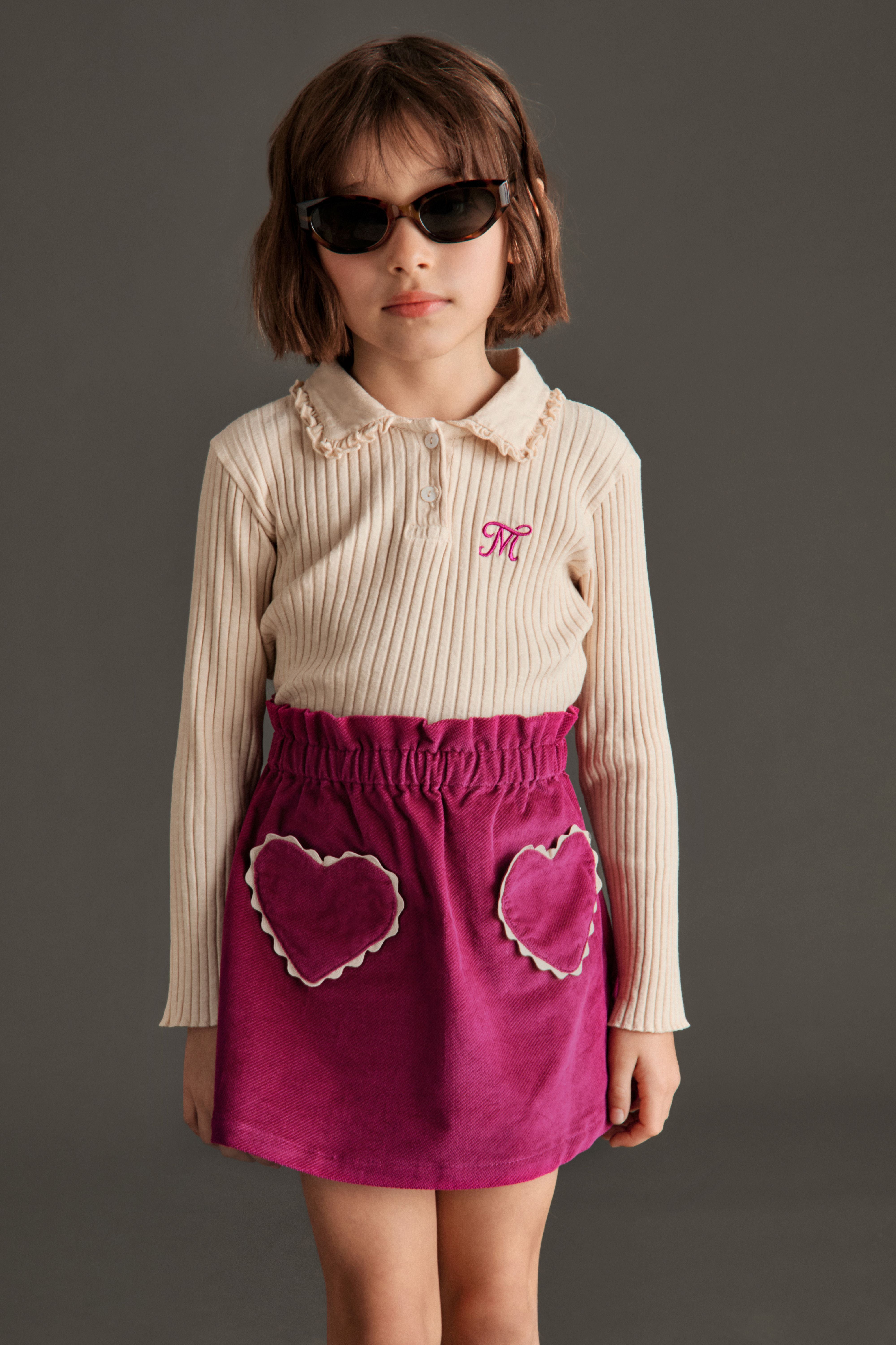 Clotilde Velvet Skirt - Magenta