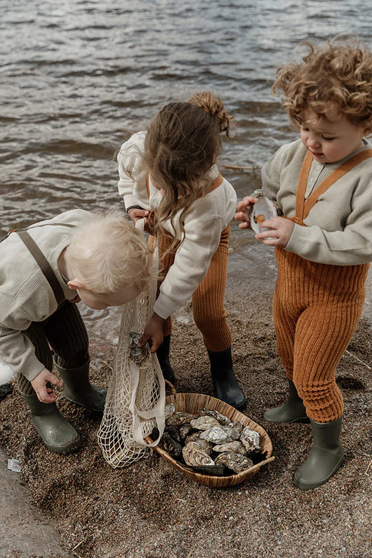 Granny Teddy Footless Cotton Tights (GOTS)