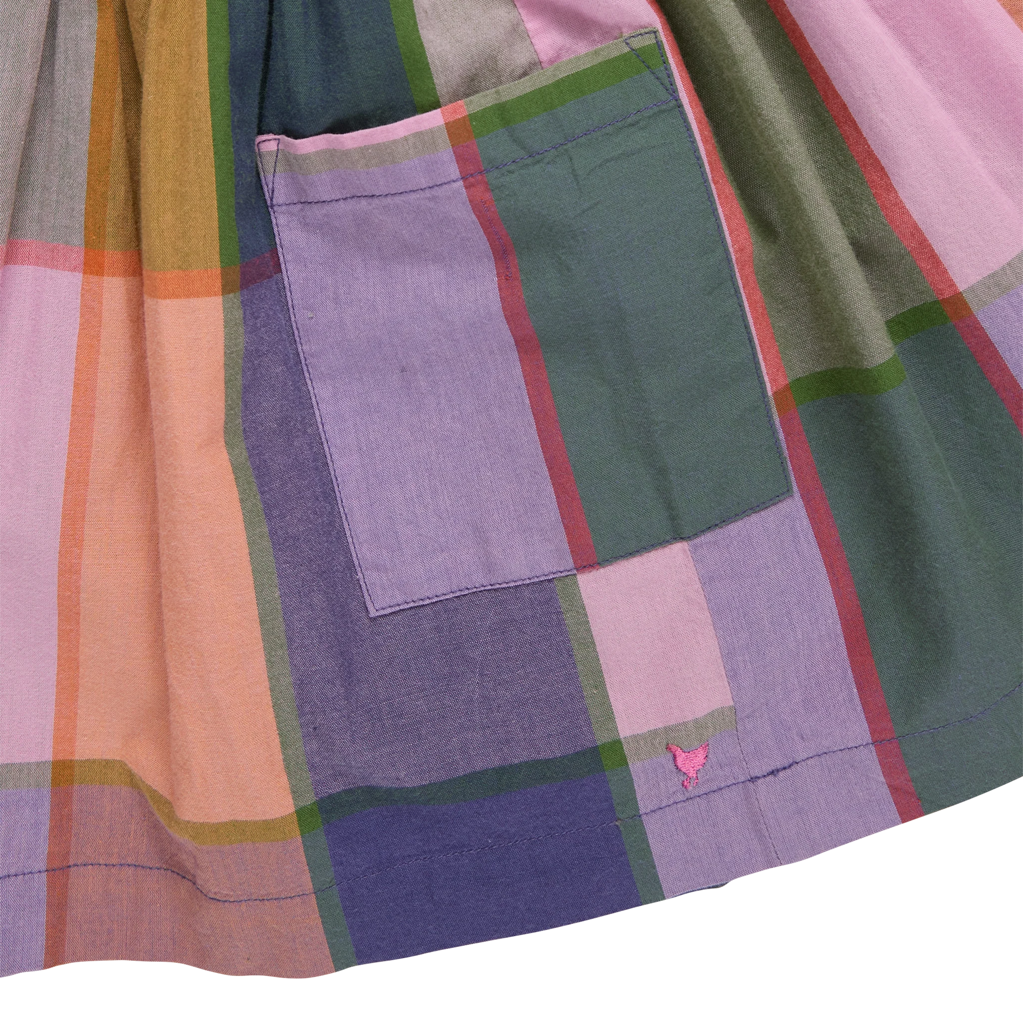 Girls Alyssa Dress - Plaid Madras
