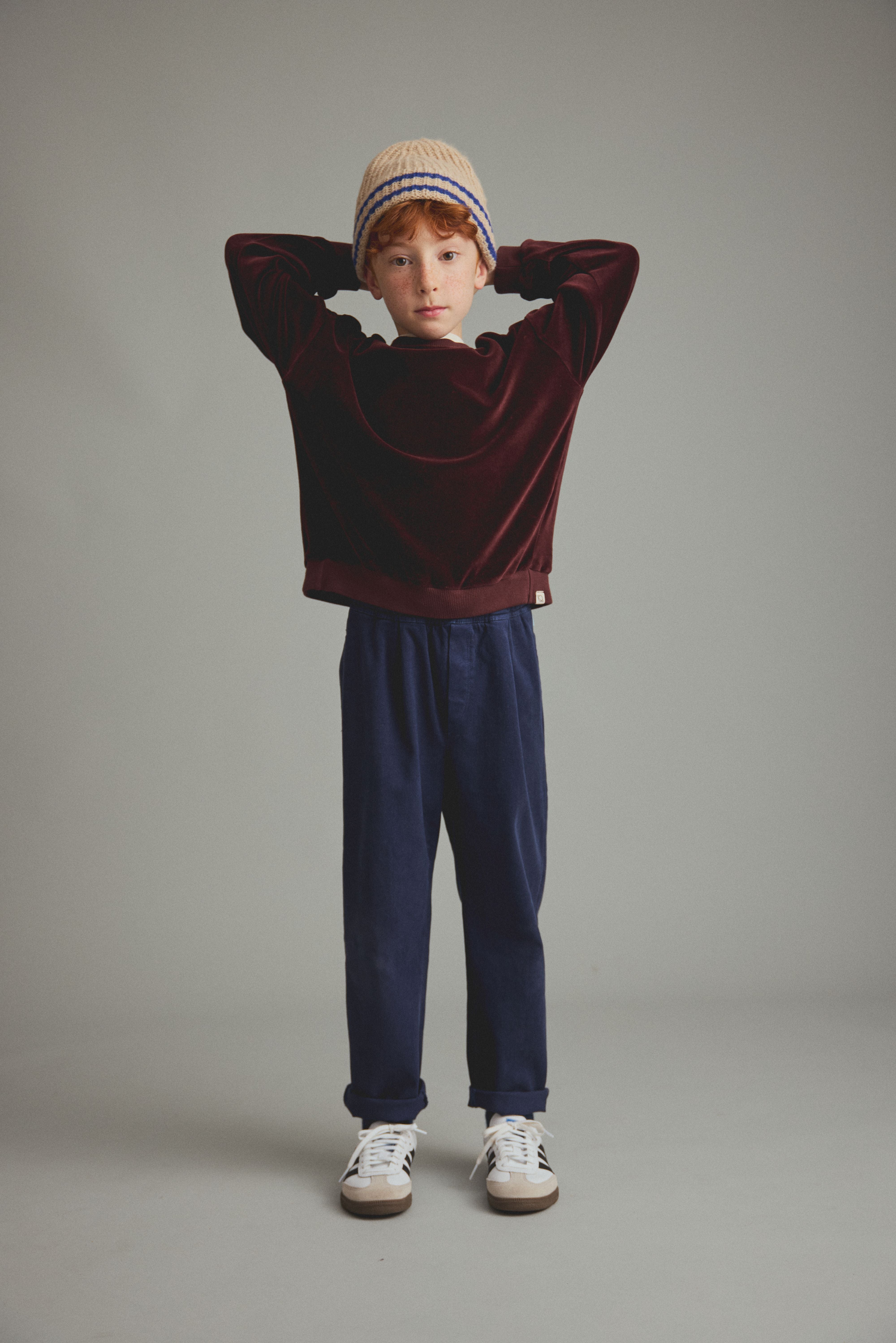 Teo Soft Touch Twill Pants - Navy
