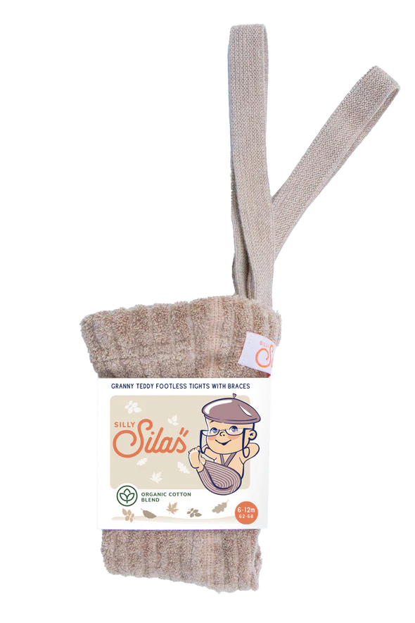 Granny Teddy Footless Cotton Tights (GOTS)