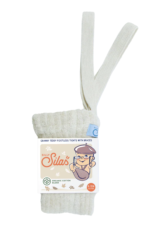 Granny Teddy Footless Cotton Tights (GOTS)