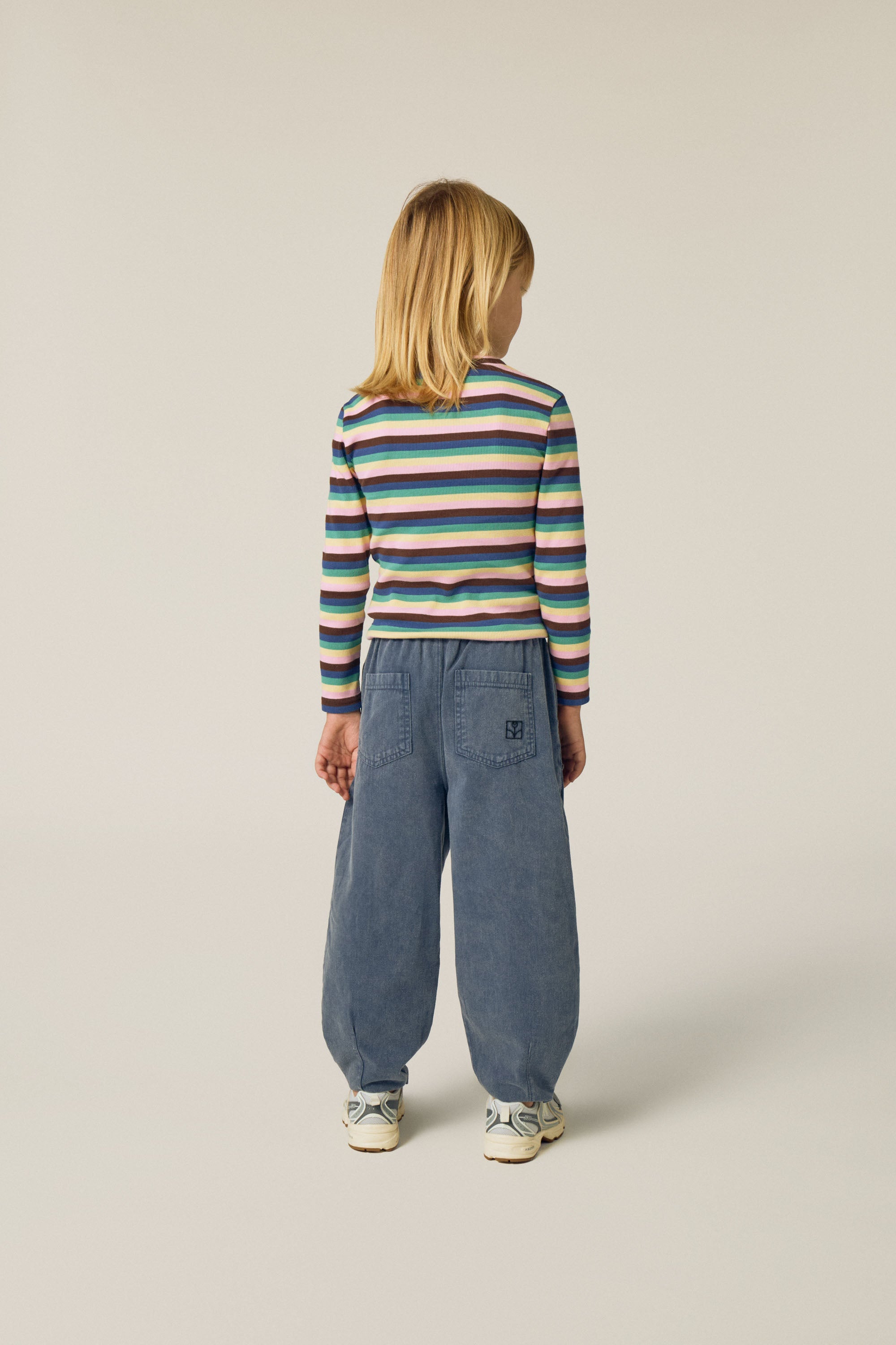 Blue Washed Trousers - Blue