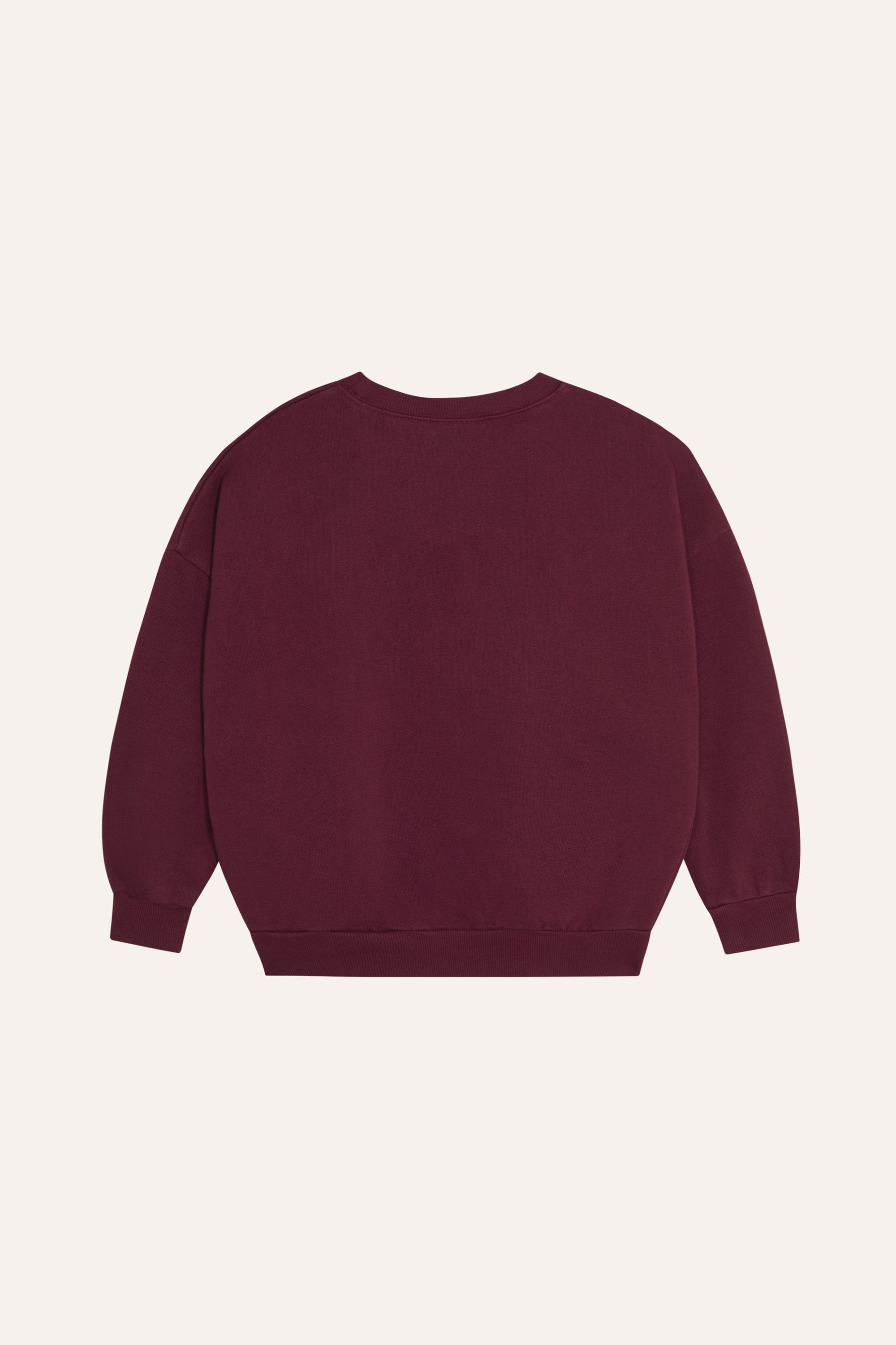 Big Blue Daisy Sweatshirt - Burgundy