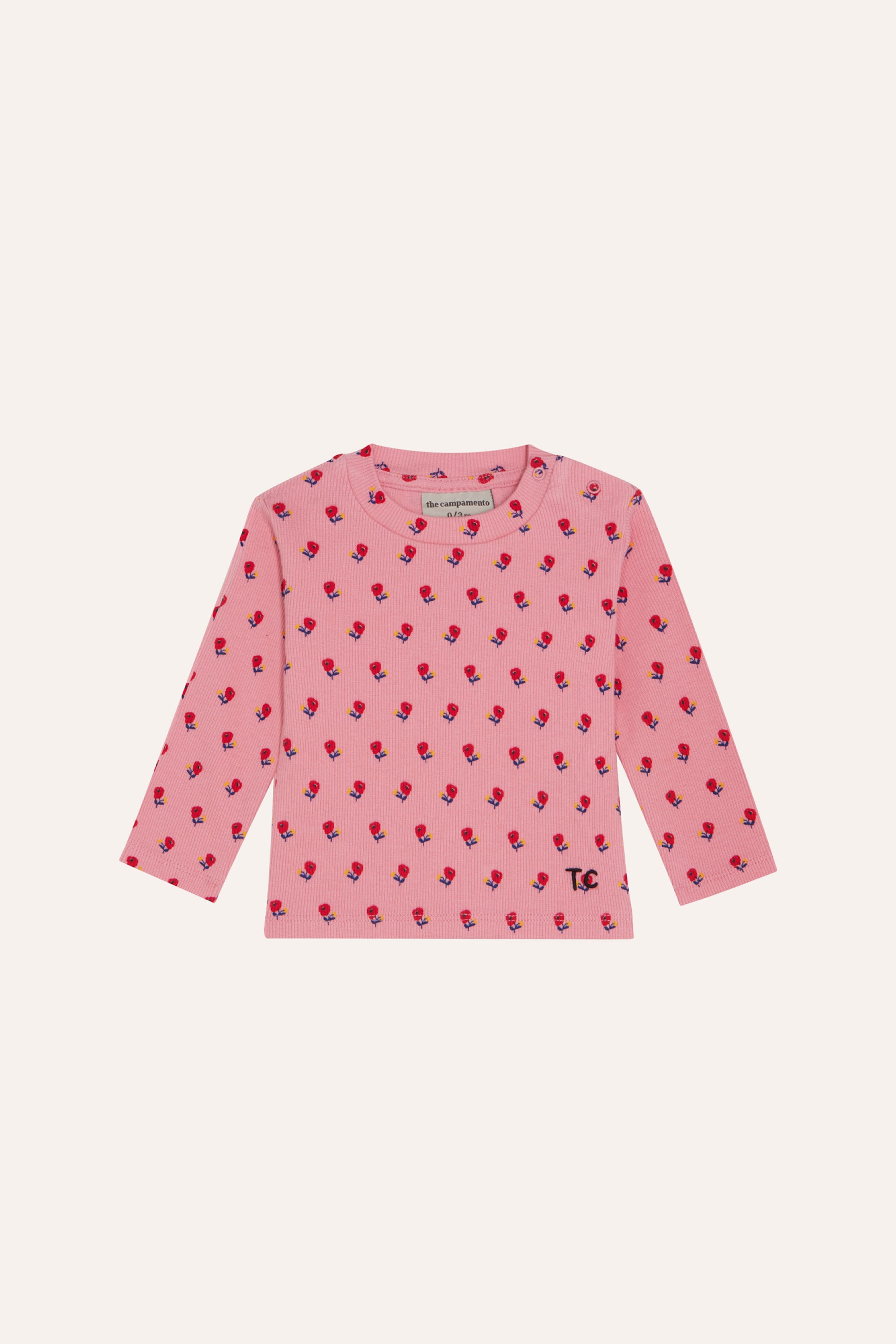 Flowers Baby T-Shirt - Pink