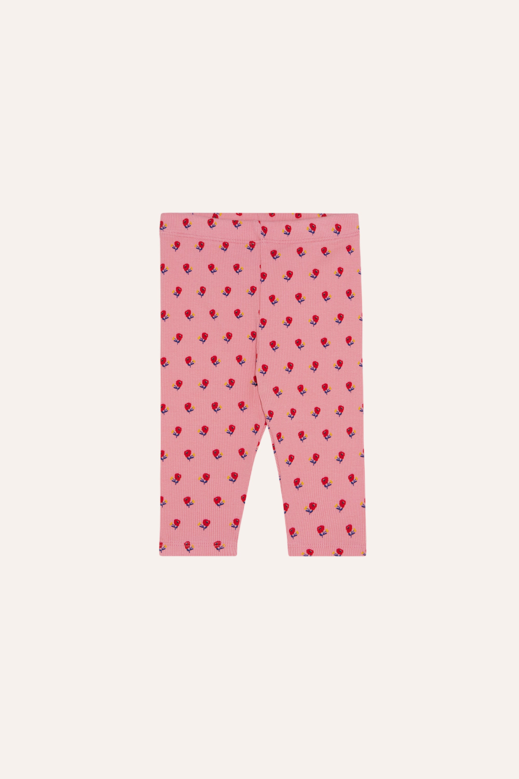 Flowers Baby Leggings - Pink