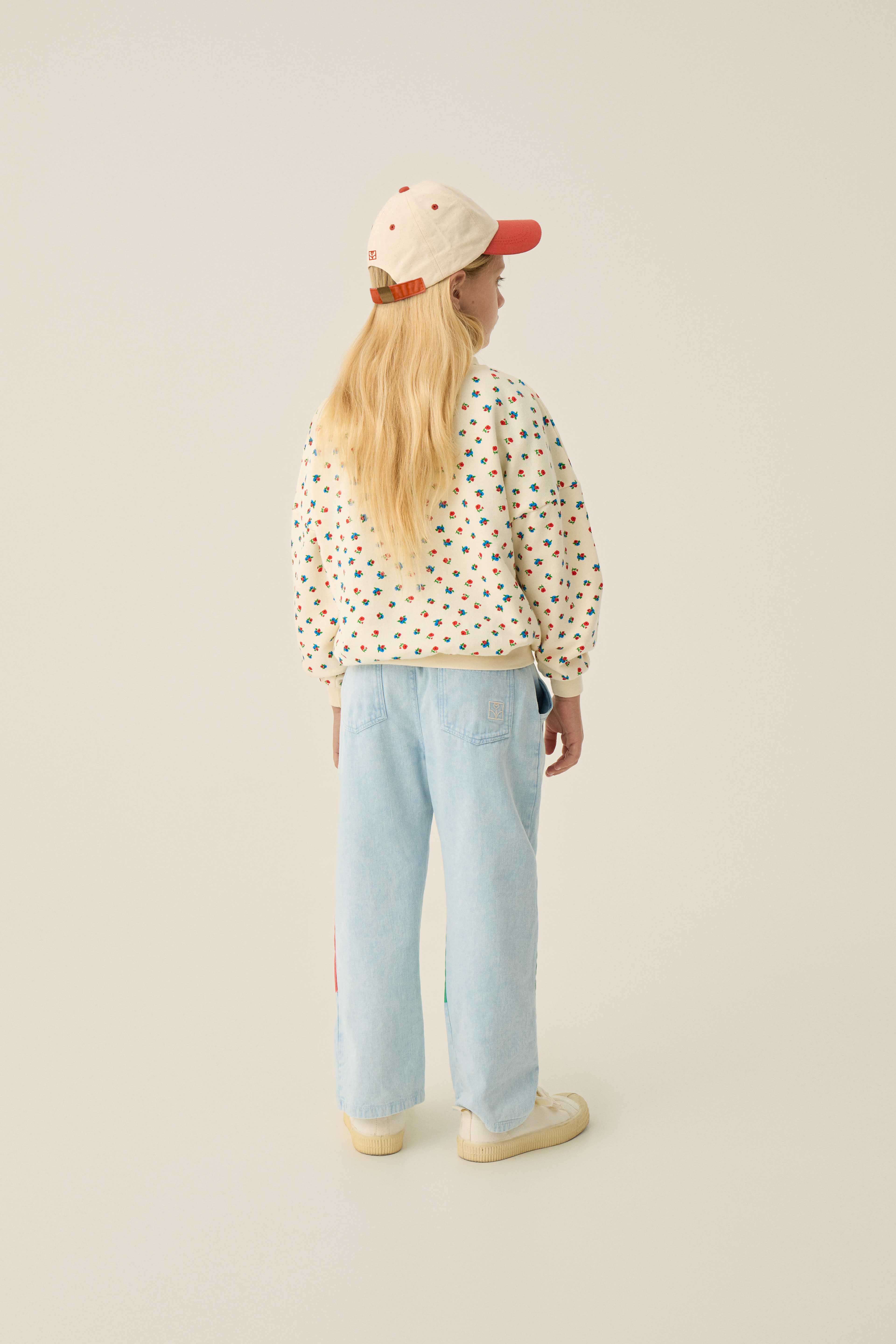 Small Flowers Allover Sweatshirt - Ecru
