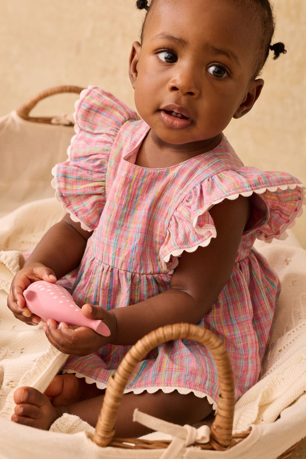 Rompers Lena - Pink Pomelo Checks