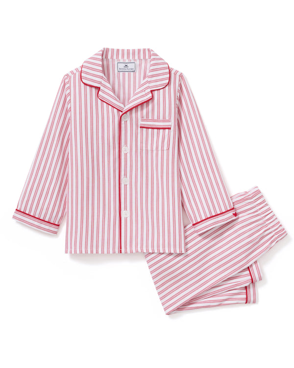 Antique Red Ticking Pajama Set