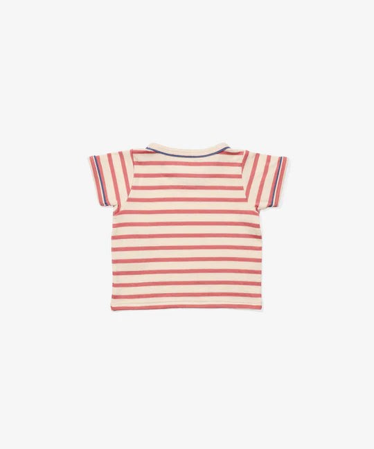 Willie Baby T-Shirt - Nautical Red Stripe