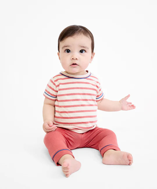 Willie Baby T-Shirt - Nautical Red Stripe