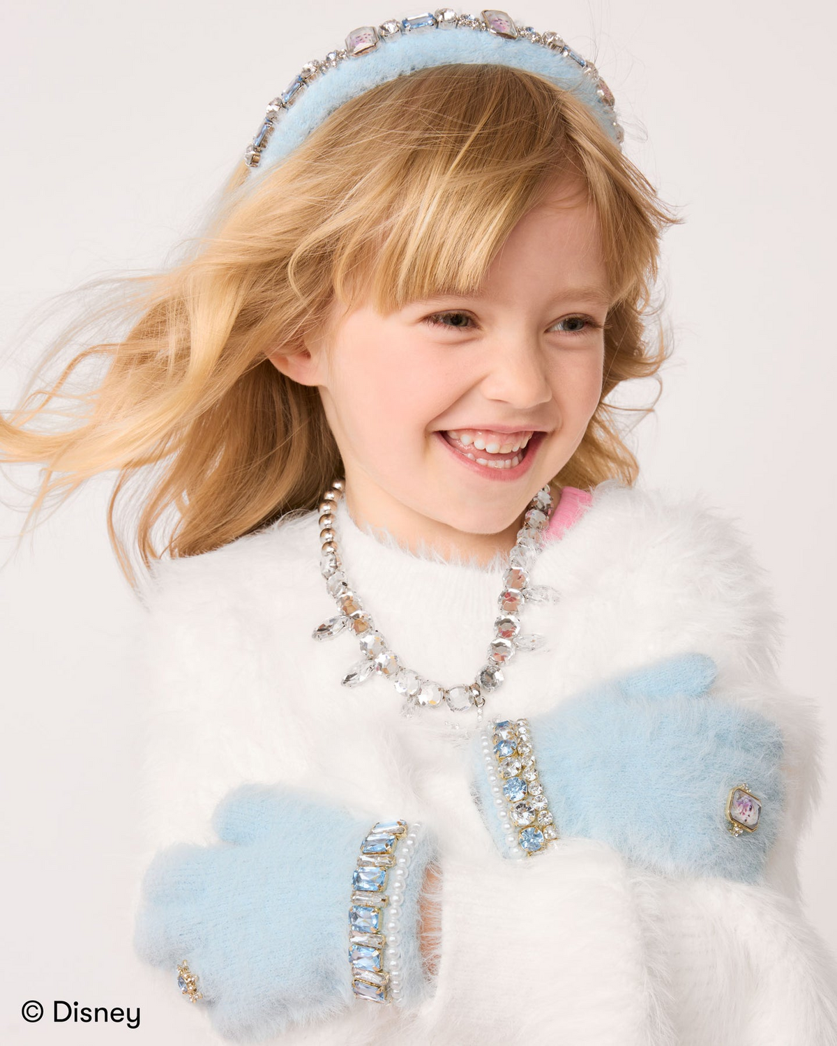 Disney Frozen Elsa Jeweled Gloves