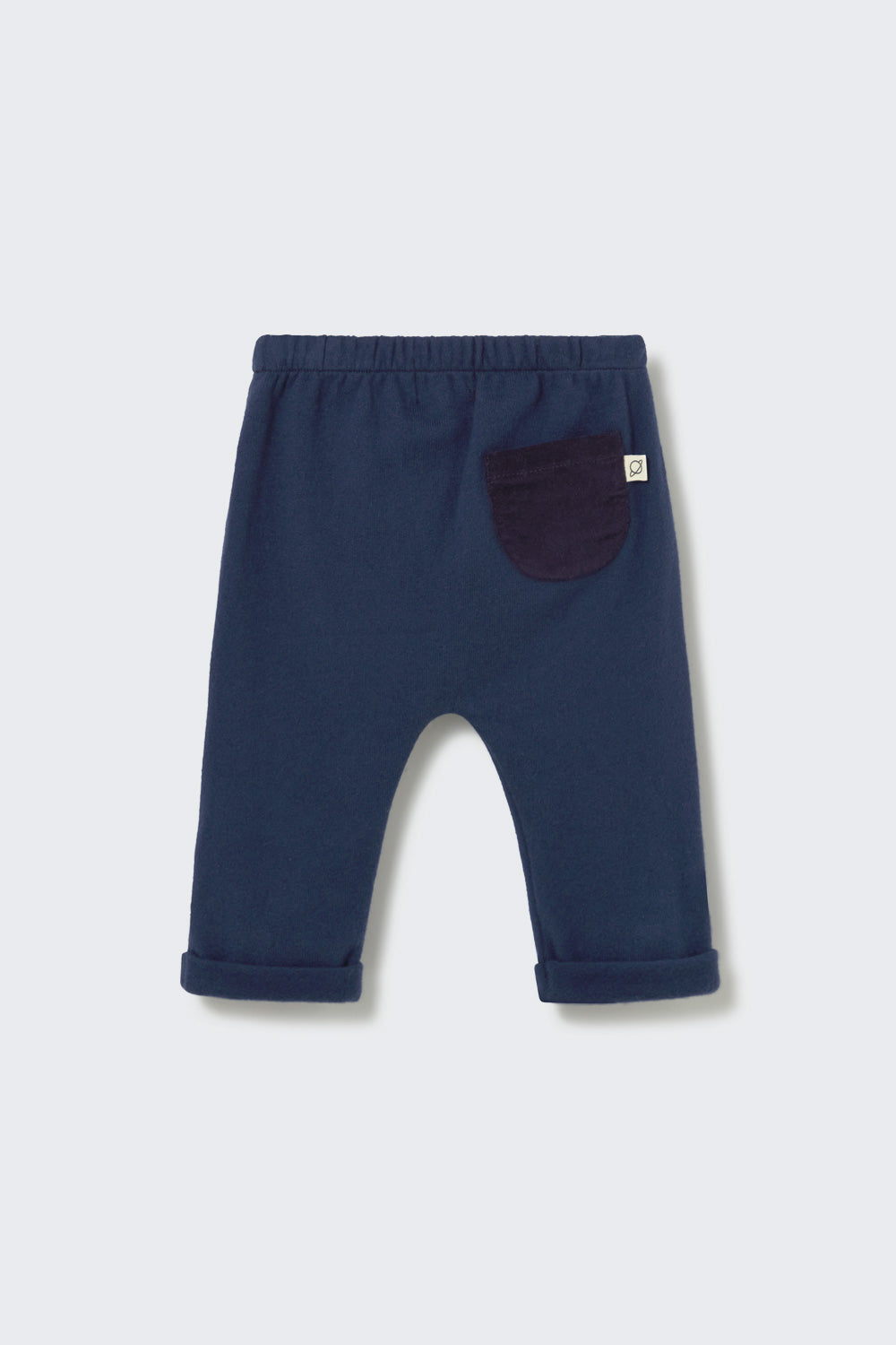 Zack Brushed Soft Knit Baby Pants - Navy