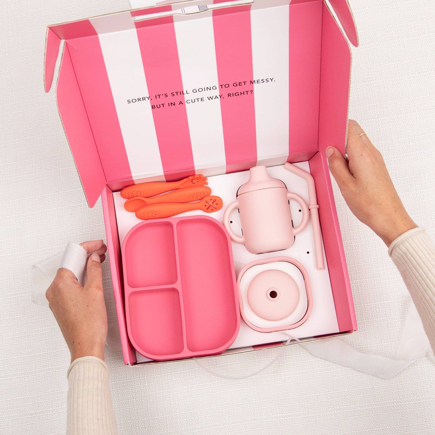 Garden Party Learn to Eat Beginner Bundle: Pink