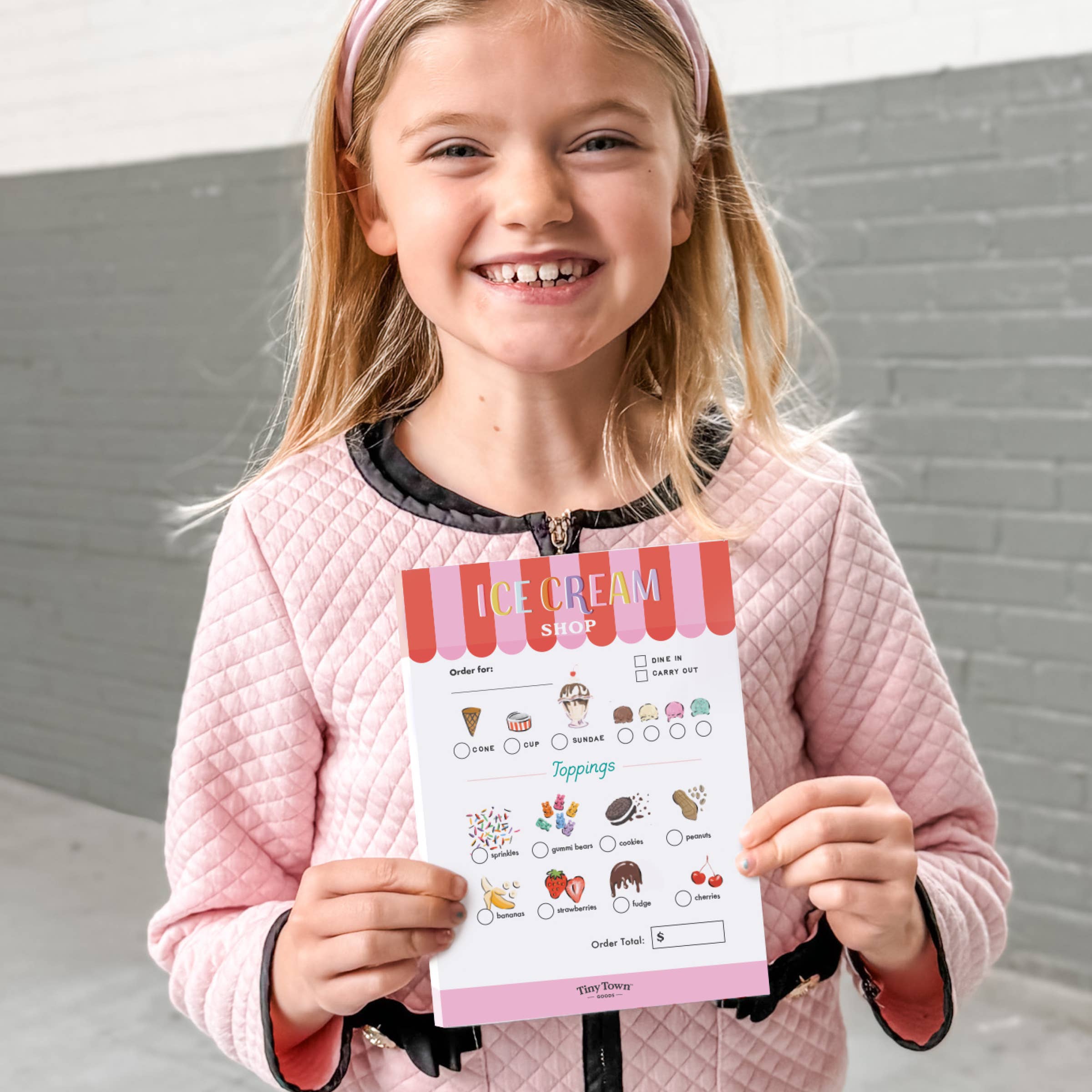 Tiny Town™ Play Notepad - Ice Cream Shop