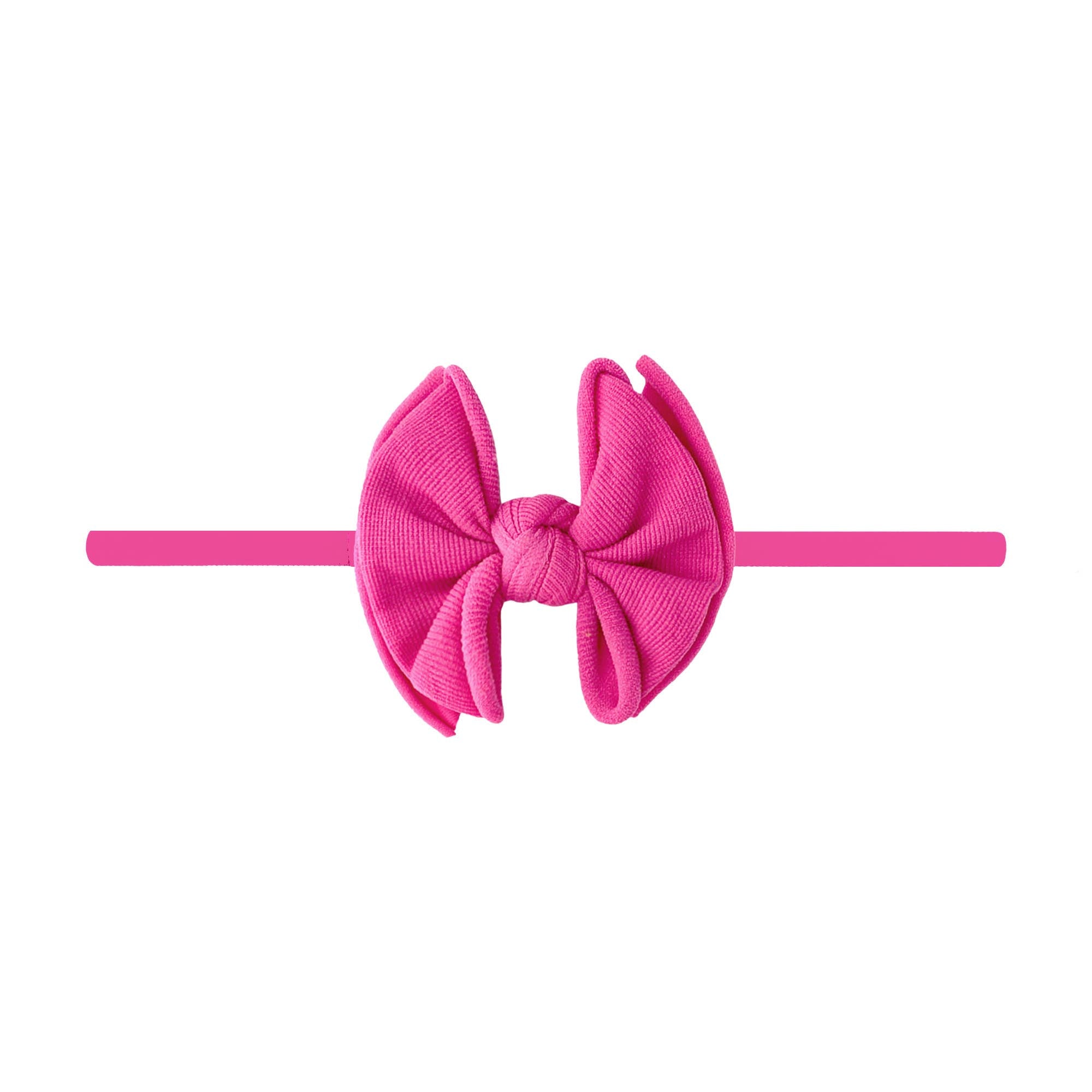 Baby Bling® Baby FAB® Skinny Soft Nylon Bow Headband: Cherry Red
