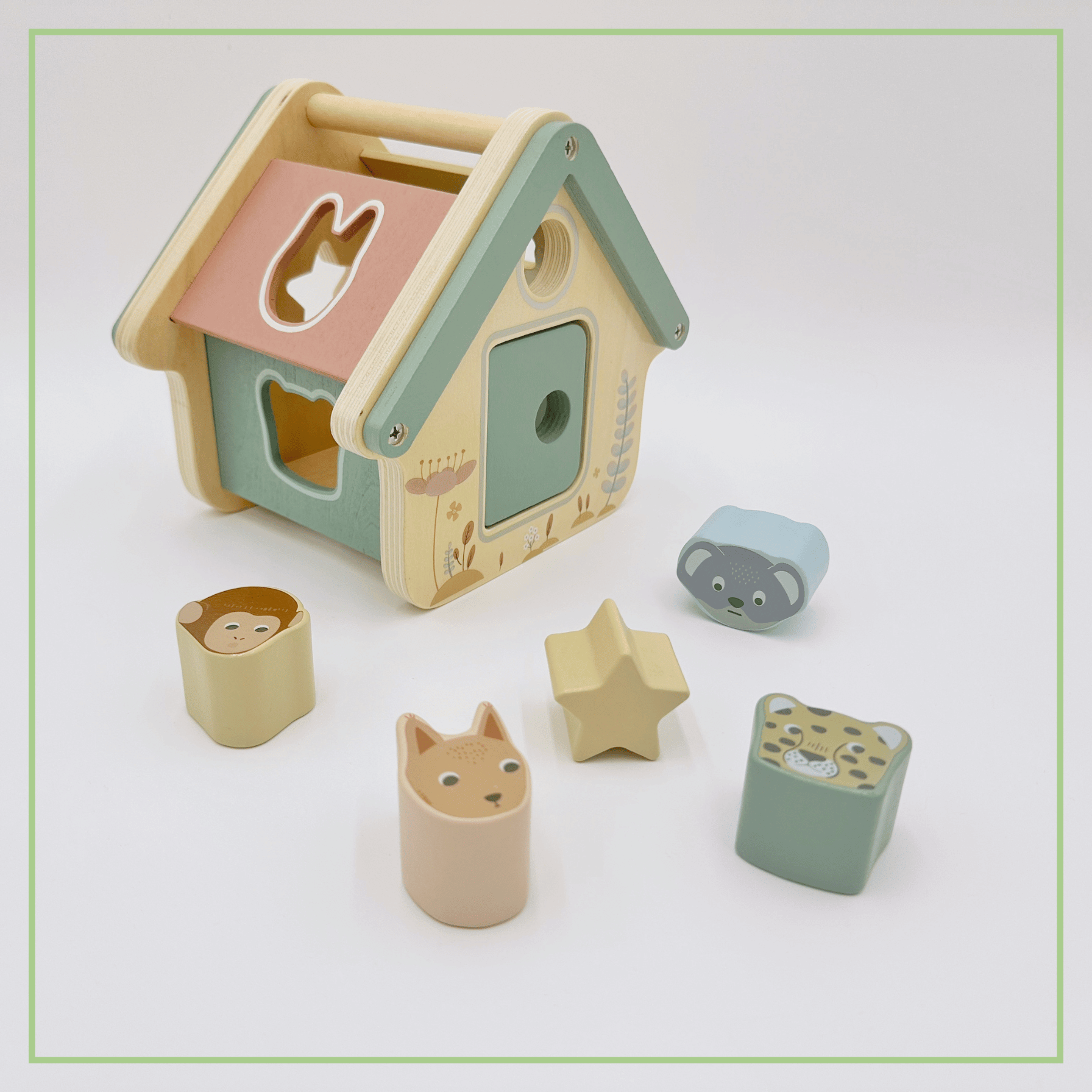 Wooden Shape Sorter - Classic Montessori Learning Toy Ages 1-3