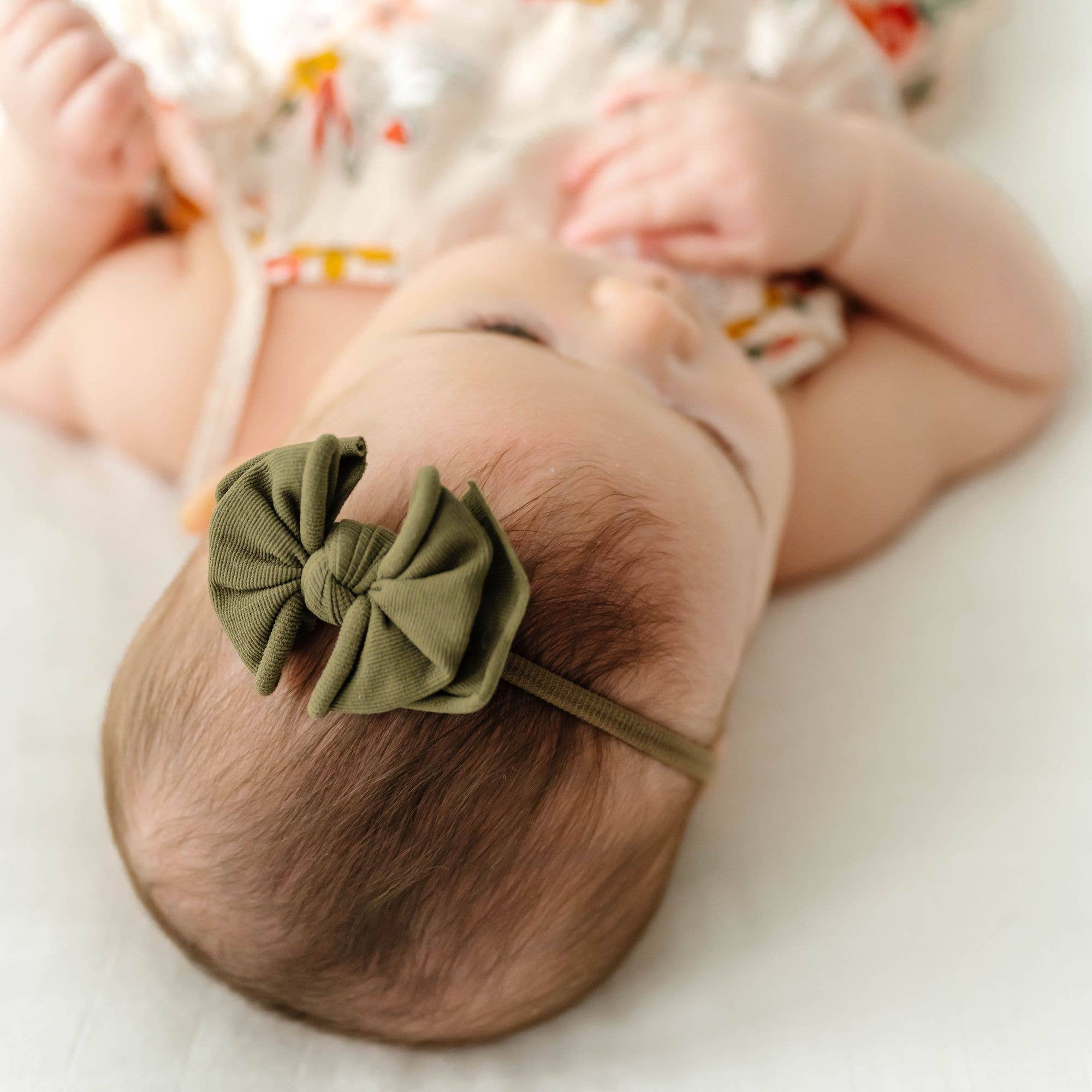 Baby Bling® Baby FAB® Skinny Soft Nylon Bow Headband: Cherry Red