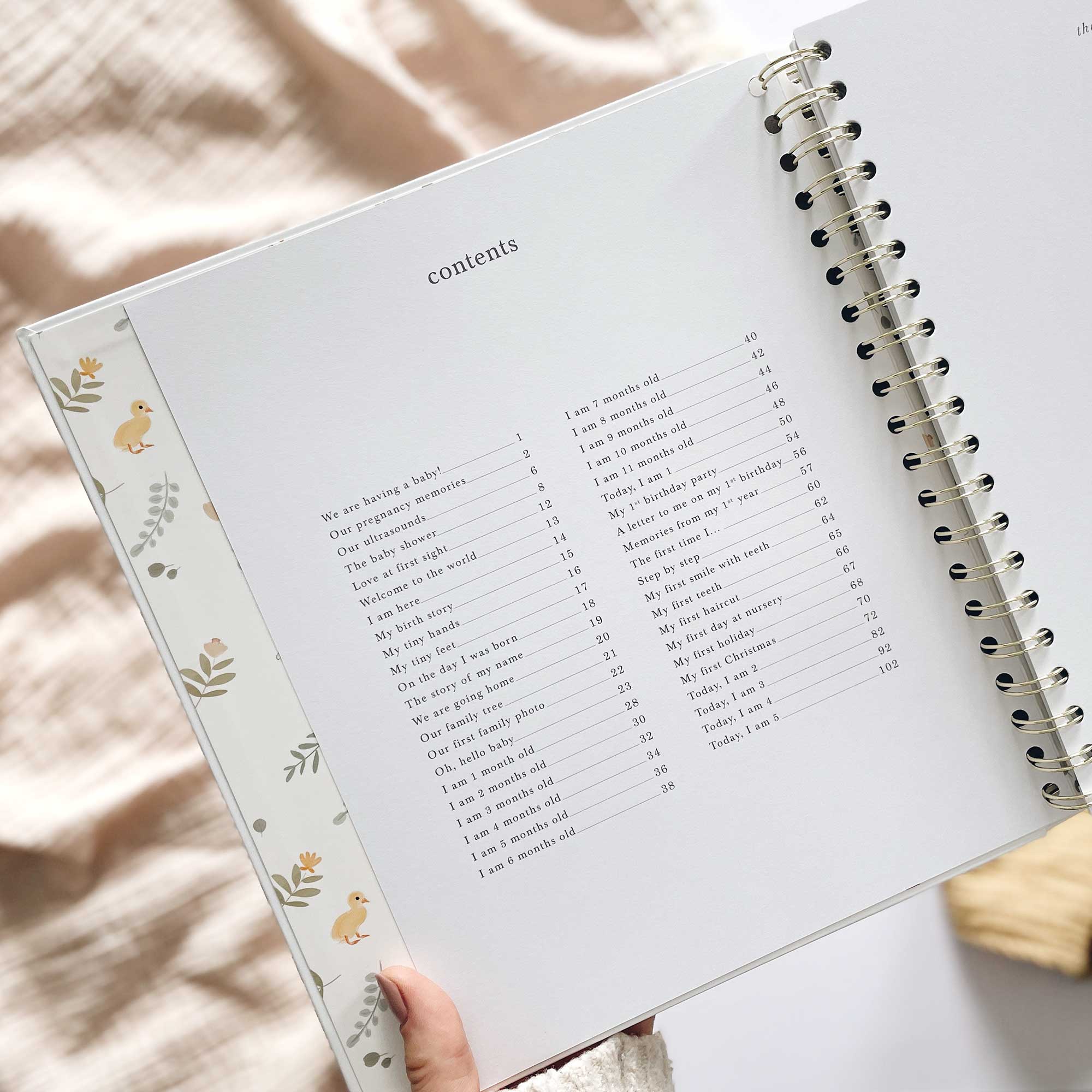 My Baby Book (Animals) Luxury Keepsake Memory Book