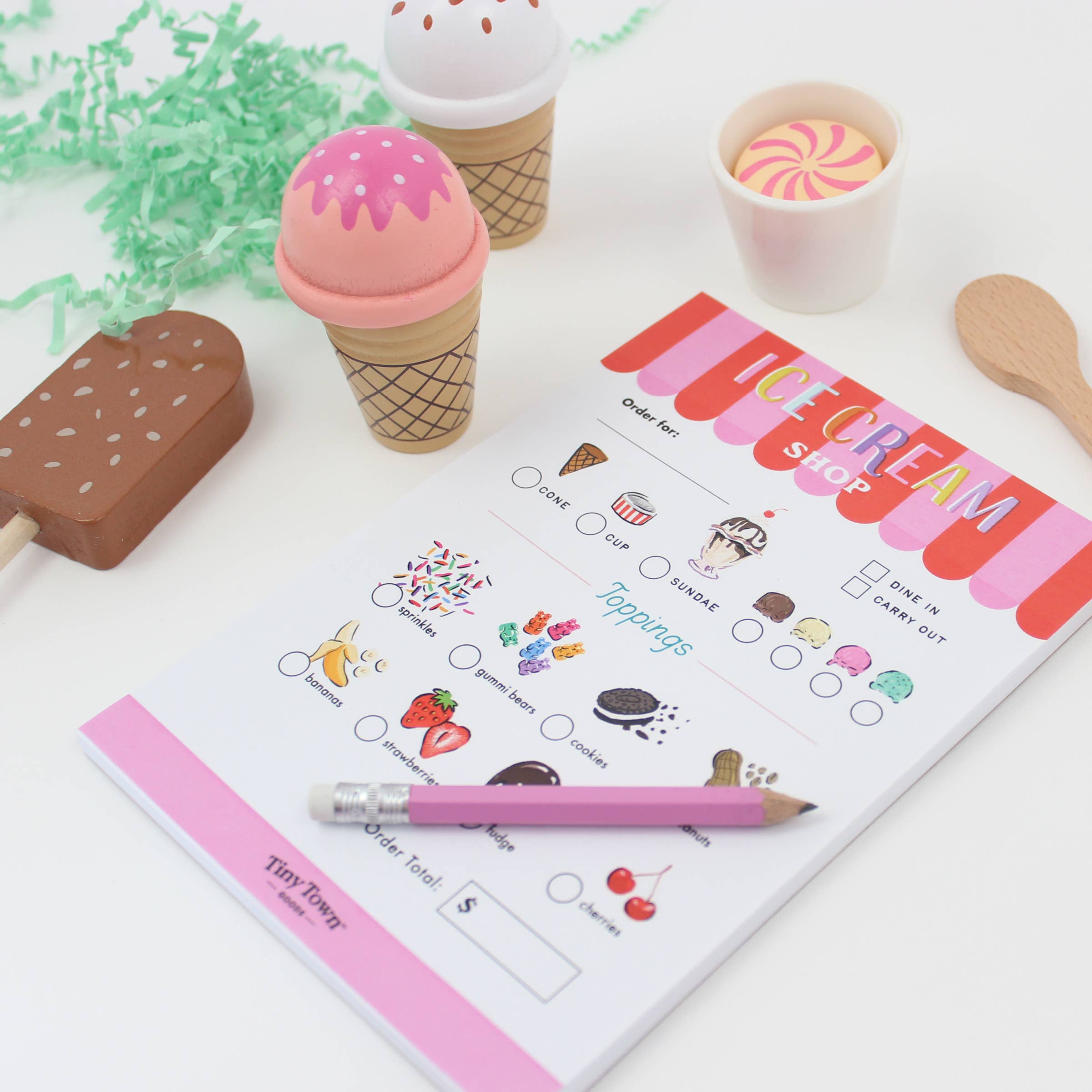 Tiny Town™ Play Notepad - Ice Cream Shop