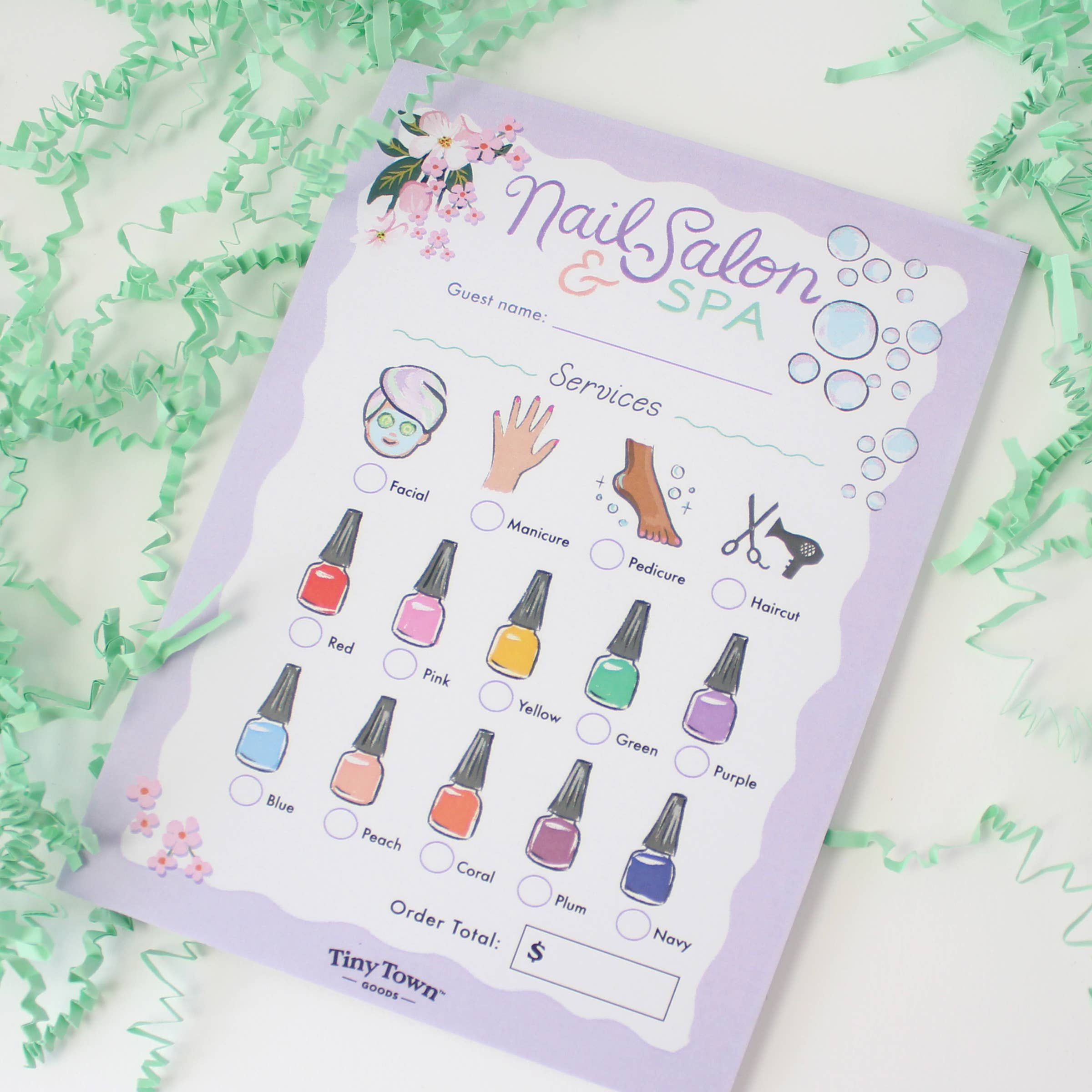 Tiny Town™ Play Notepad - Nail Salon & Spa