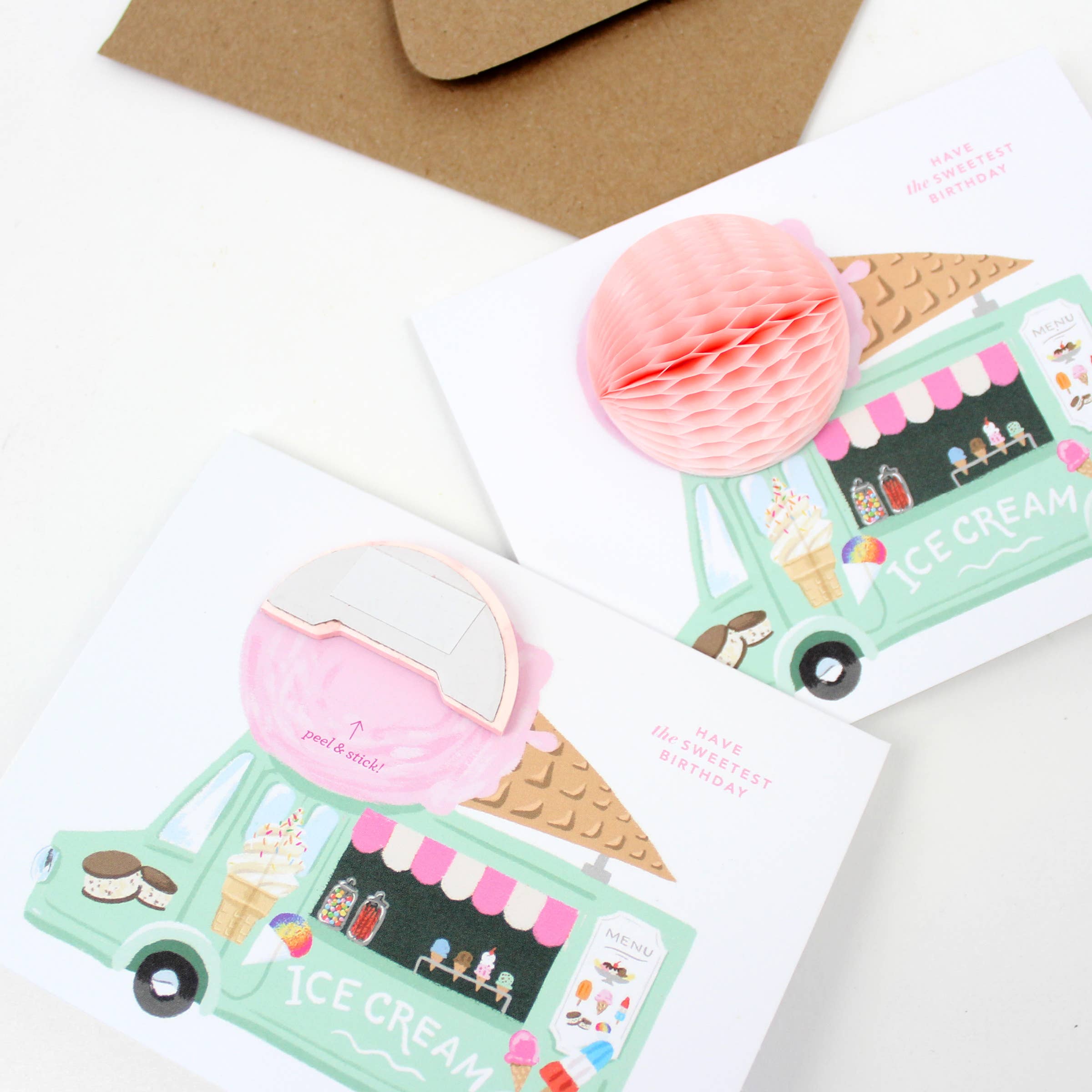 Pop-up Card - Ice Cream Truck Birthday