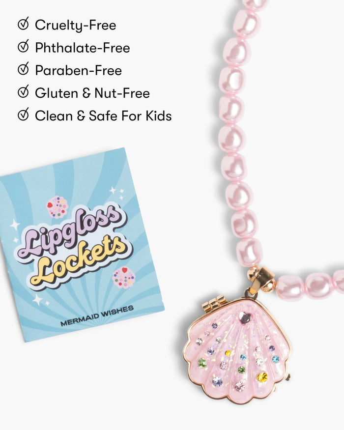 Sparkle Shell Lipgloss Locket