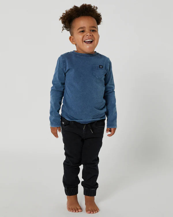 Go To Pocket Long Sleeve T-Shirt Mineral Blue