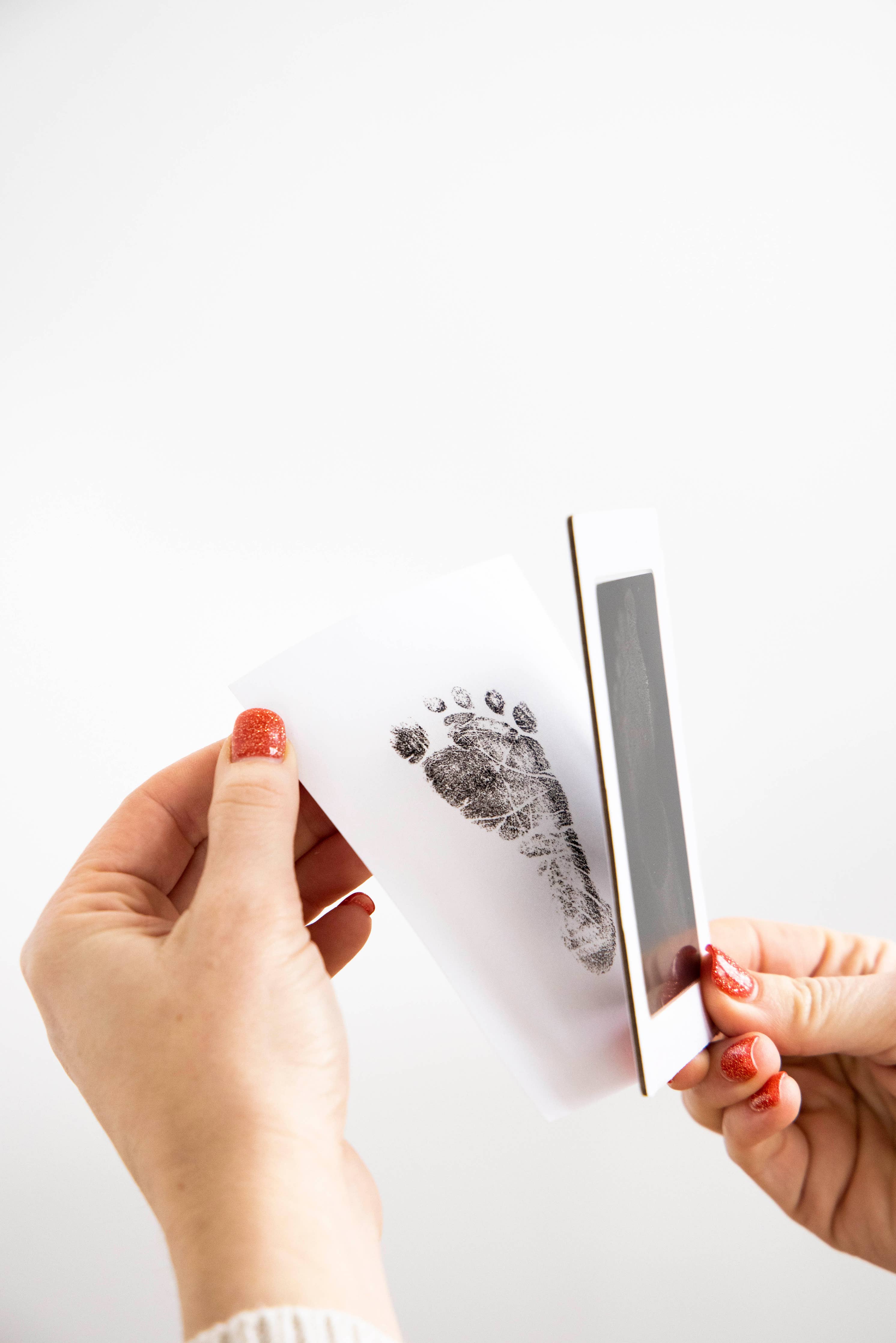 Baby Handprint or Footprint Clean-Touch Ink Pad Kit: Black