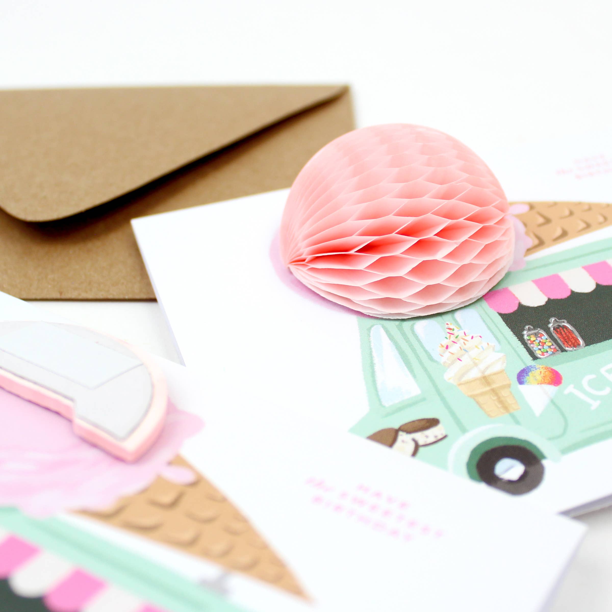 Pop-up Card - Ice Cream Truck Birthday