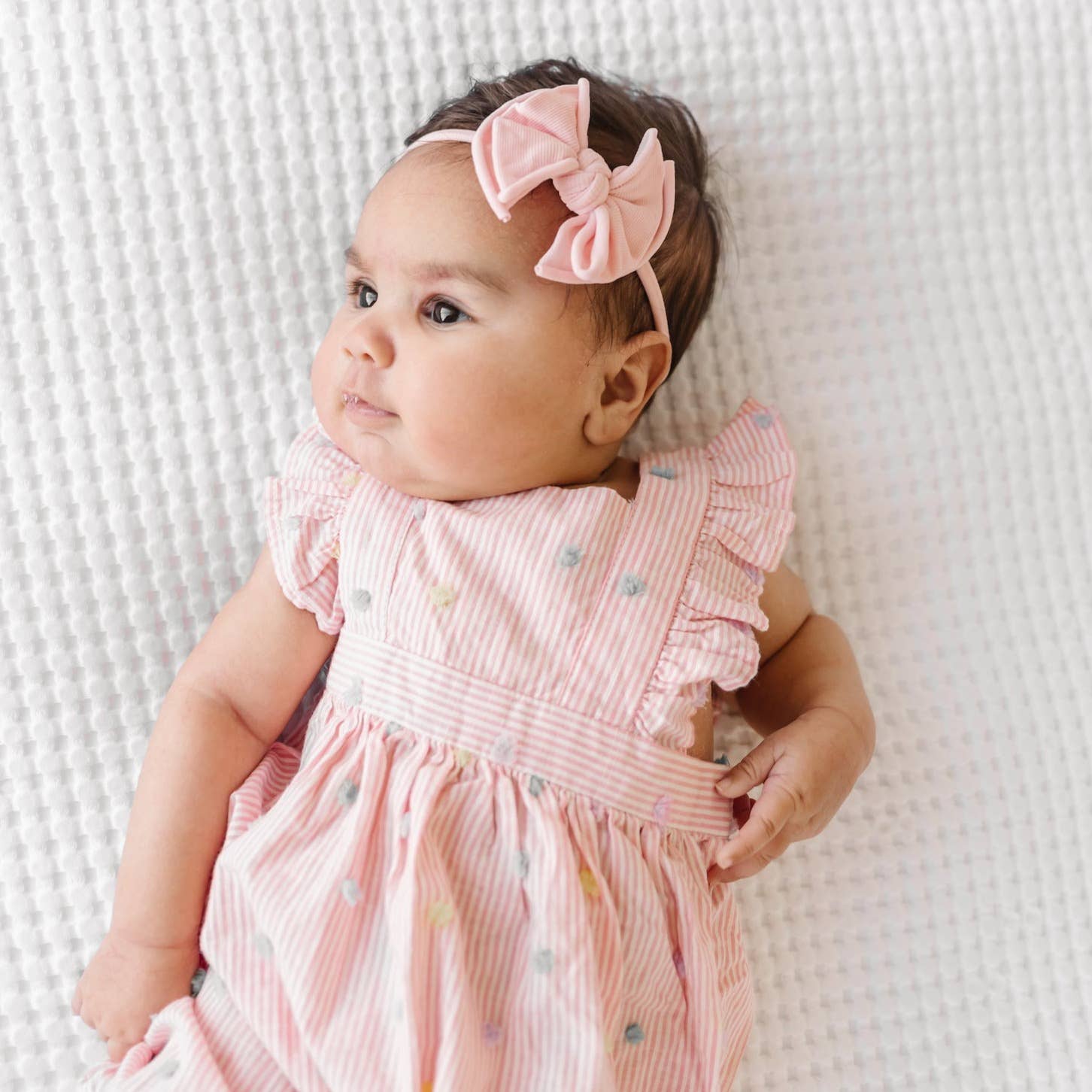 Baby Bling® Baby FAB® Skinny Soft Nylon Bow Headband: Cherry Red
