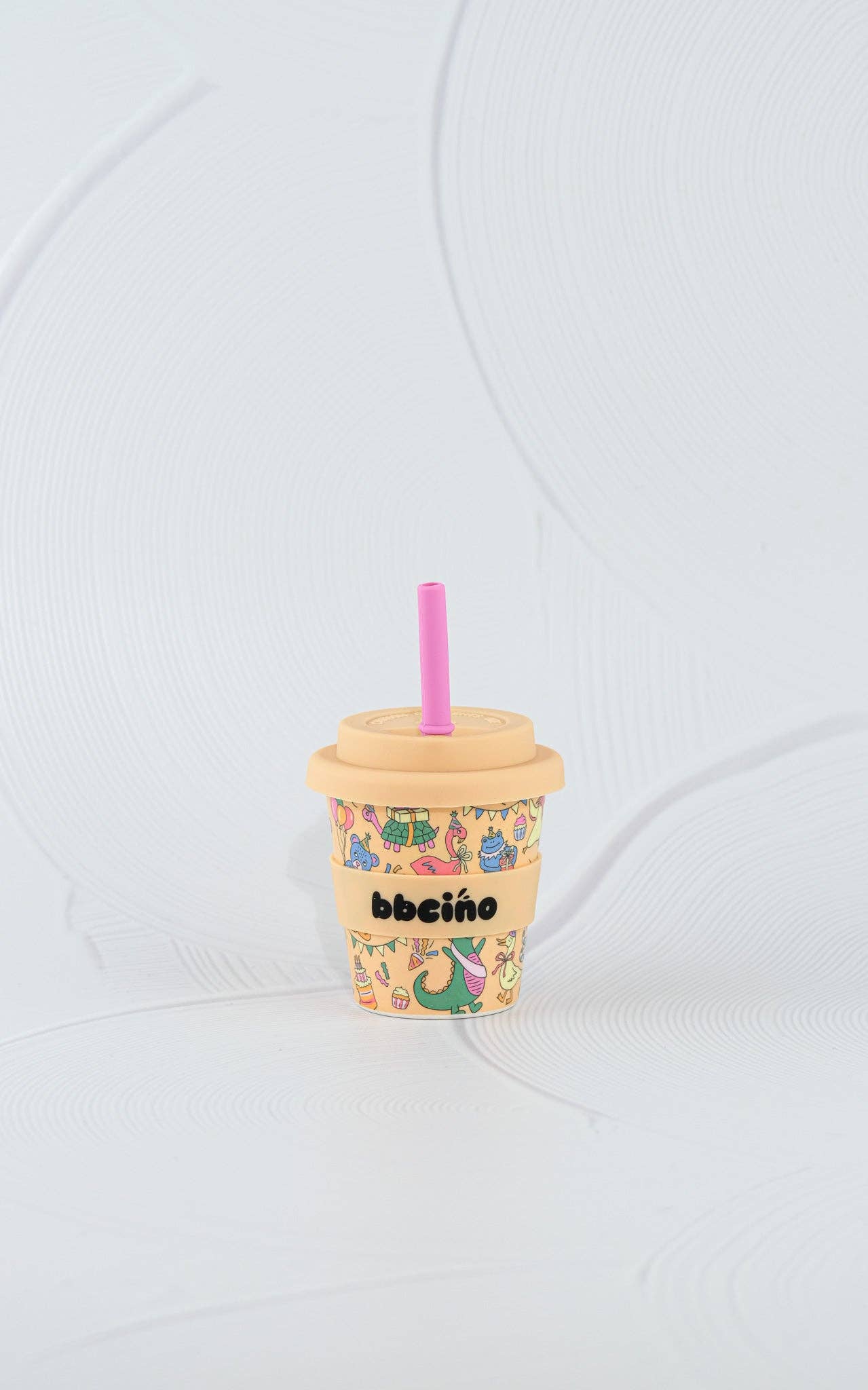 Party Animal in Orange Babycino Cup - 120ml (STRAW INCLUDED)