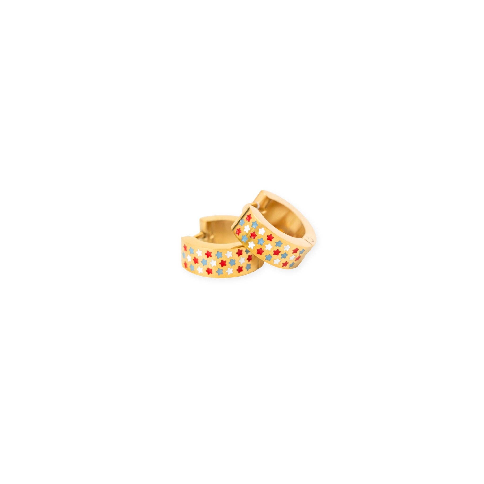 Repeat Star Hoop Earrings