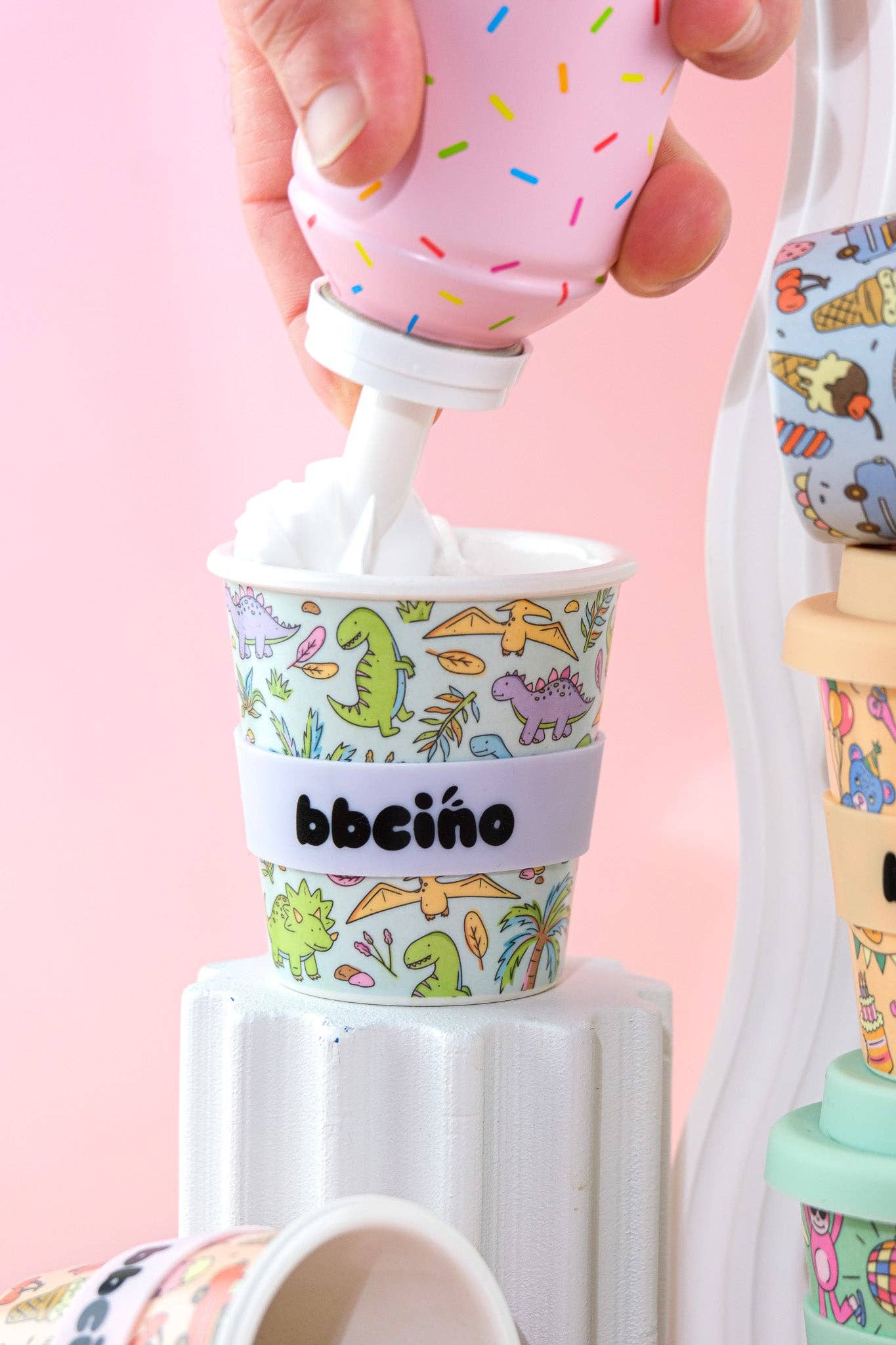 Sip-a-saurus Babycino Cup - 120ml (STRAW INCLUDED)