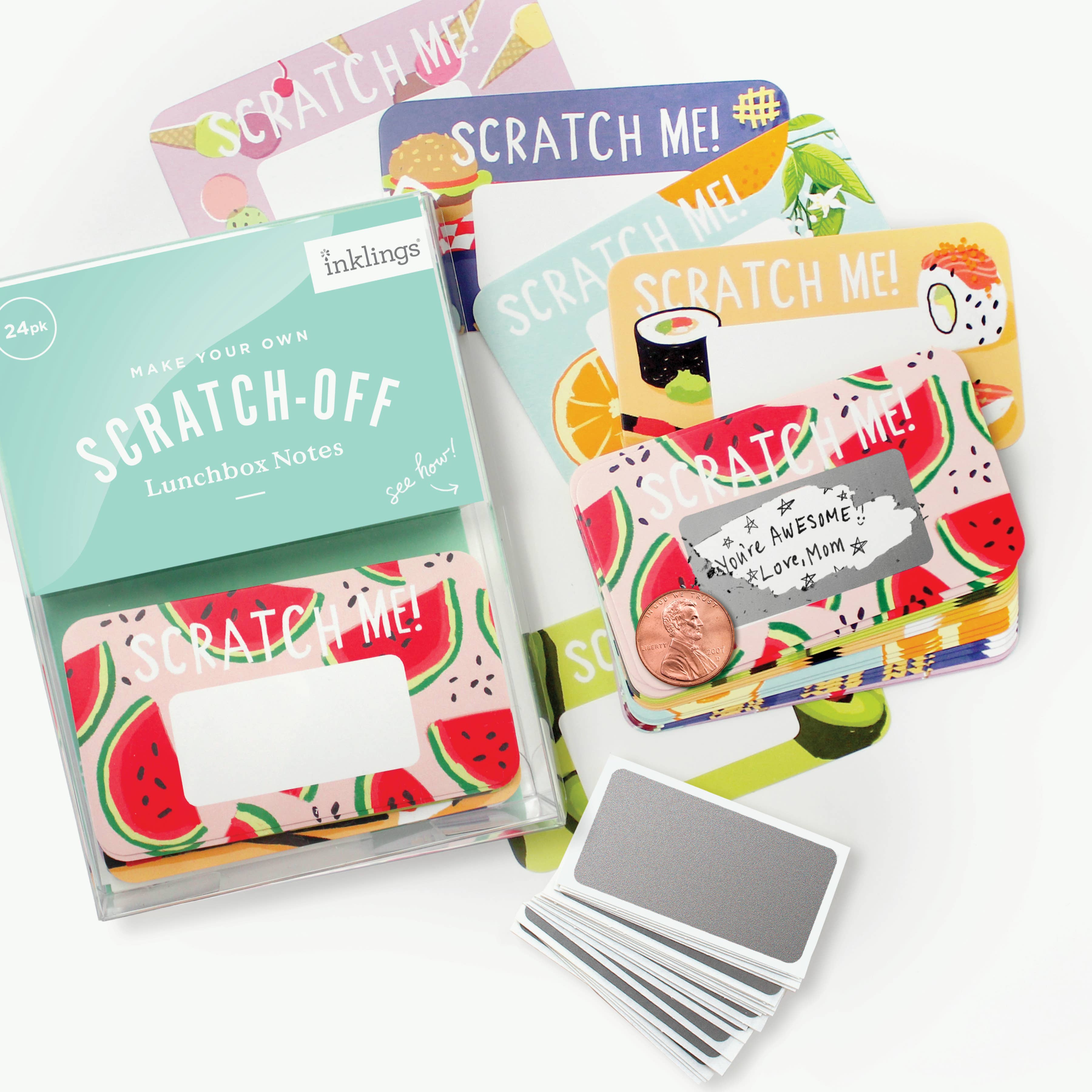 Scratch-off Lunchbox Notes - Foodie