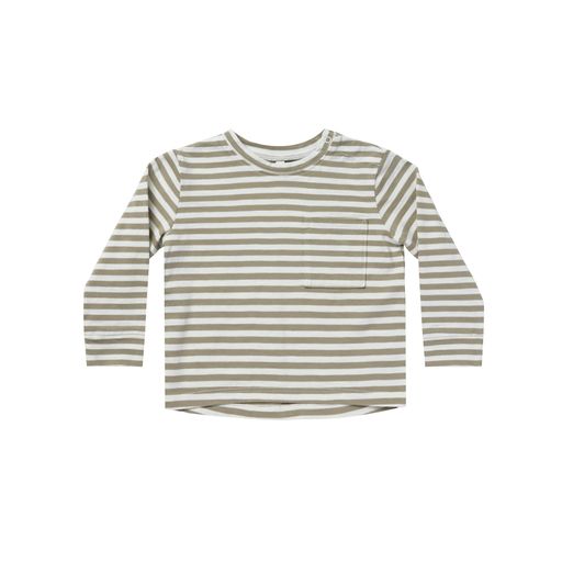 LONG SLEEVE SKATER TEE || FERN STRIPE