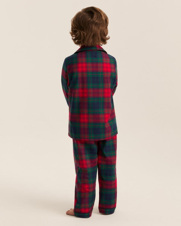 Children’s Twill Pajama Set - Tartan Red