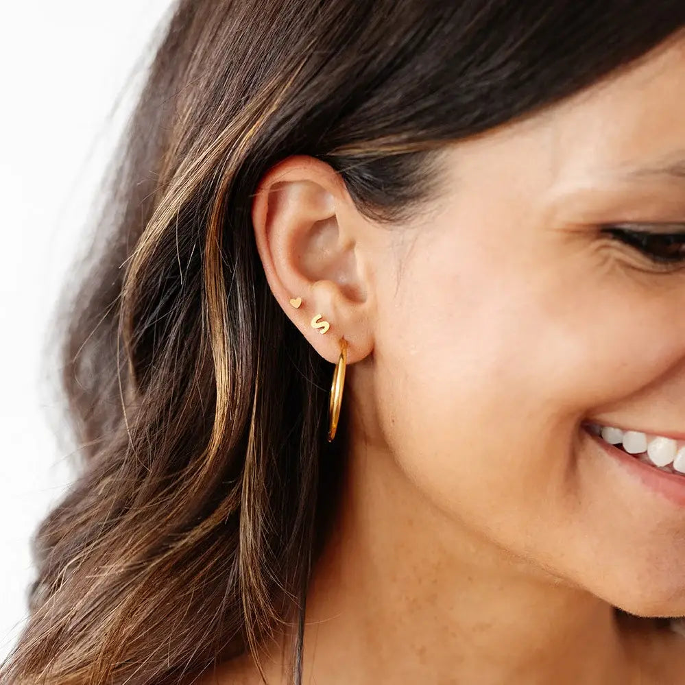 Endless Hoop Thin Gold: Gold / 8 mm