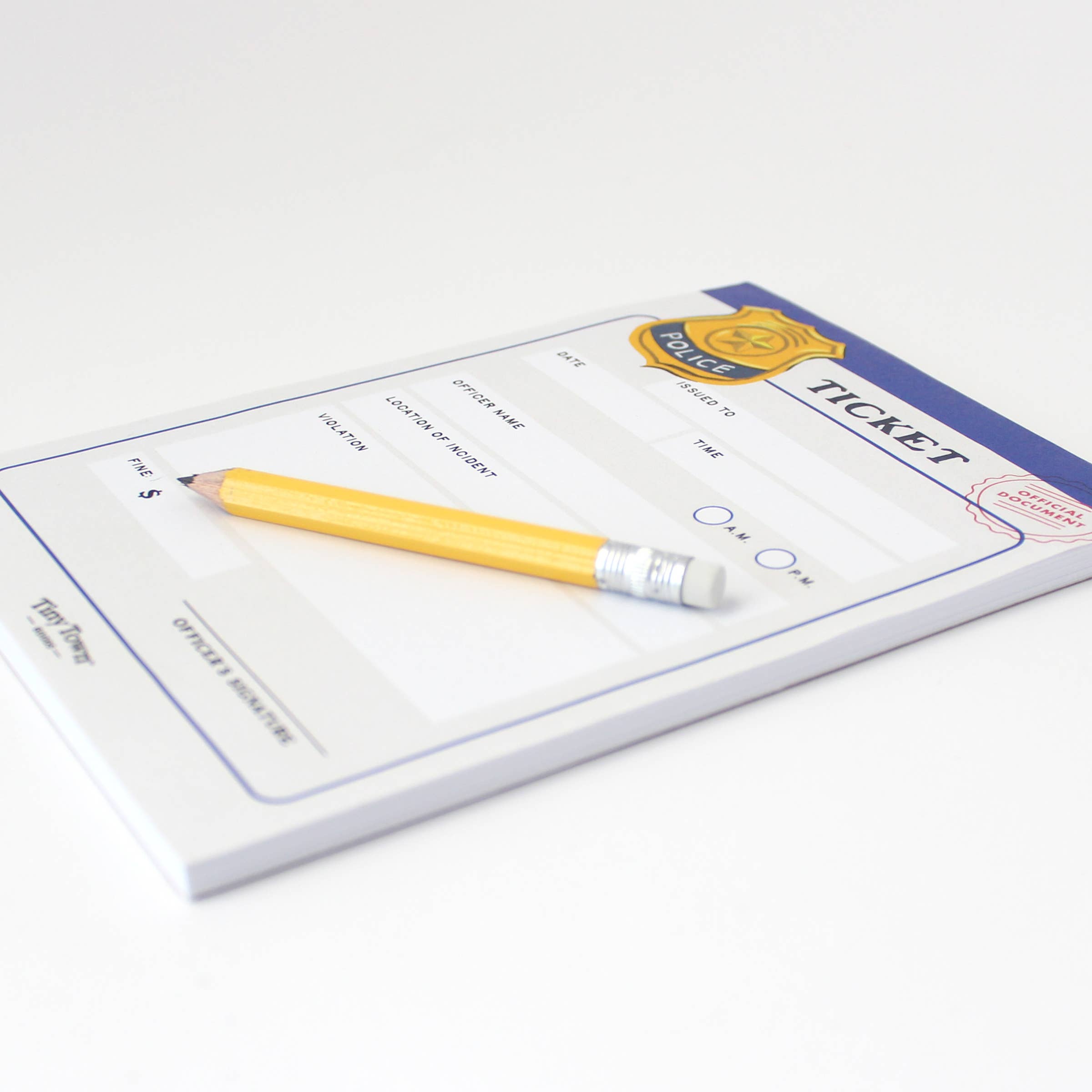 Inklings Tiny Town™ Play Notepad - Police Ticket