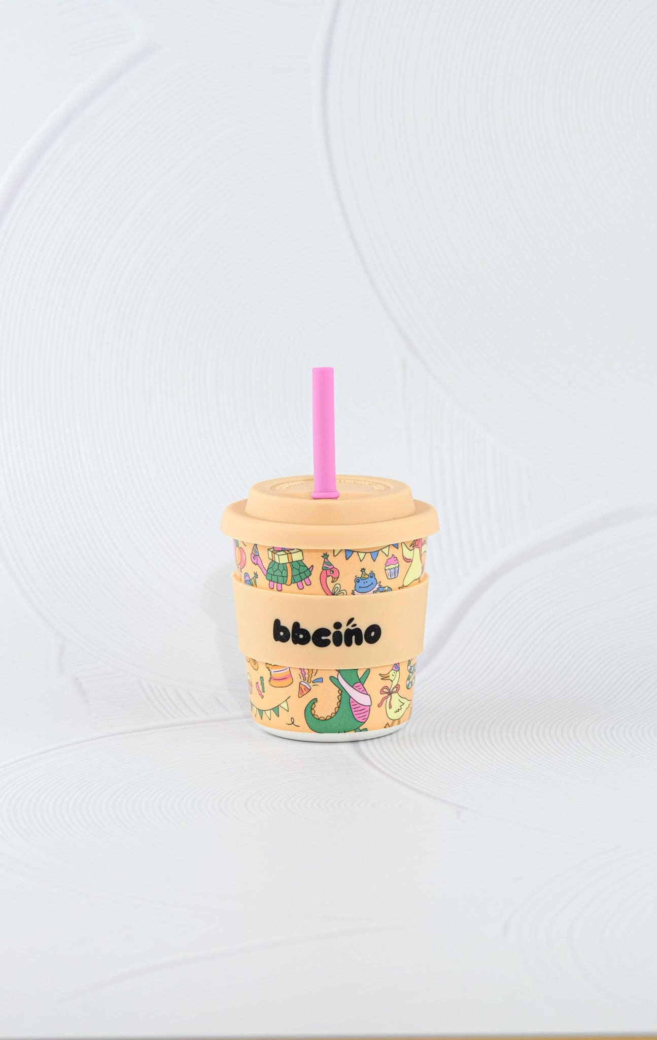 Party Animal in Orange Kids Keep Cup - 240ml(STRAW INCLUDED)