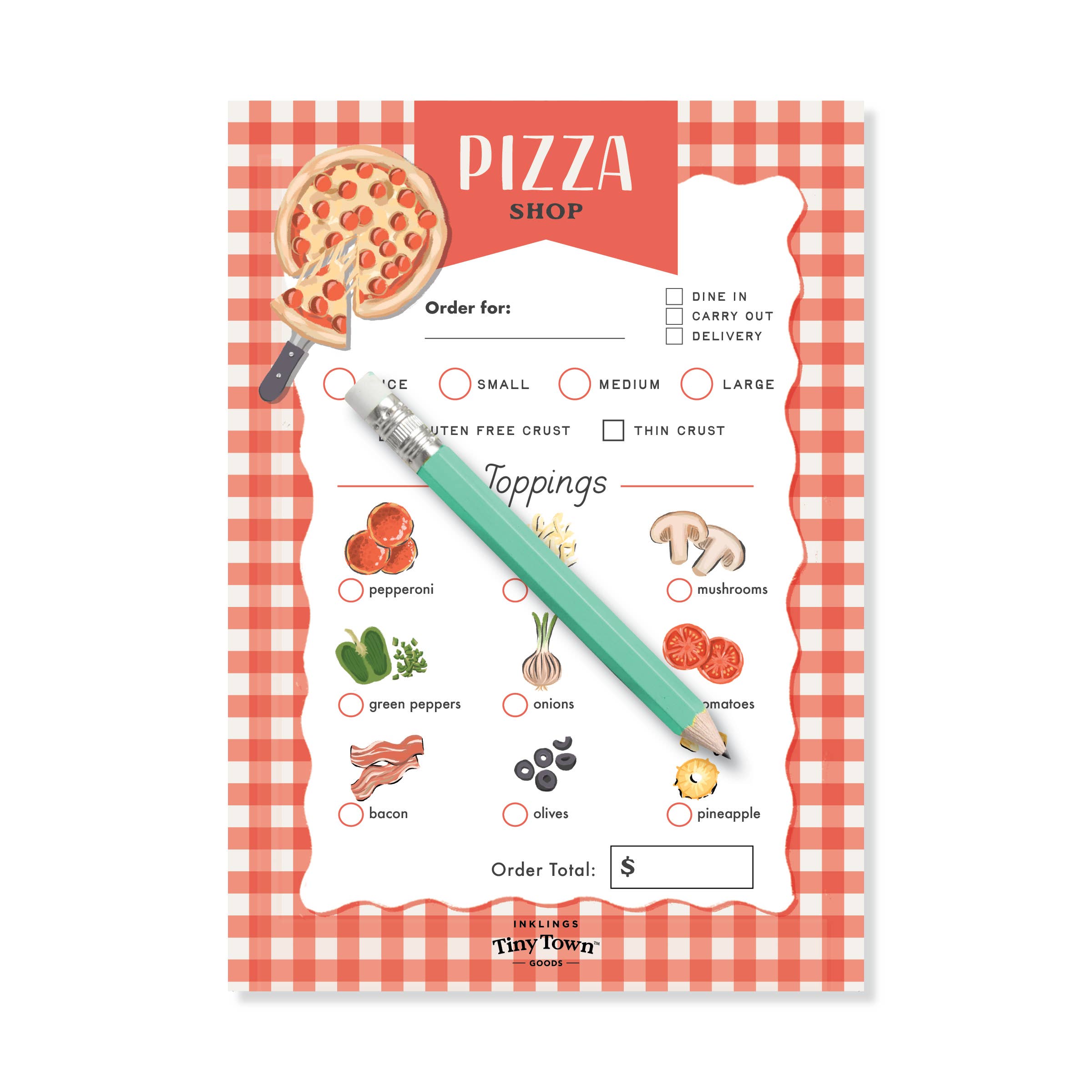 Tiny Town™ Play Notepad - Pizza Shop