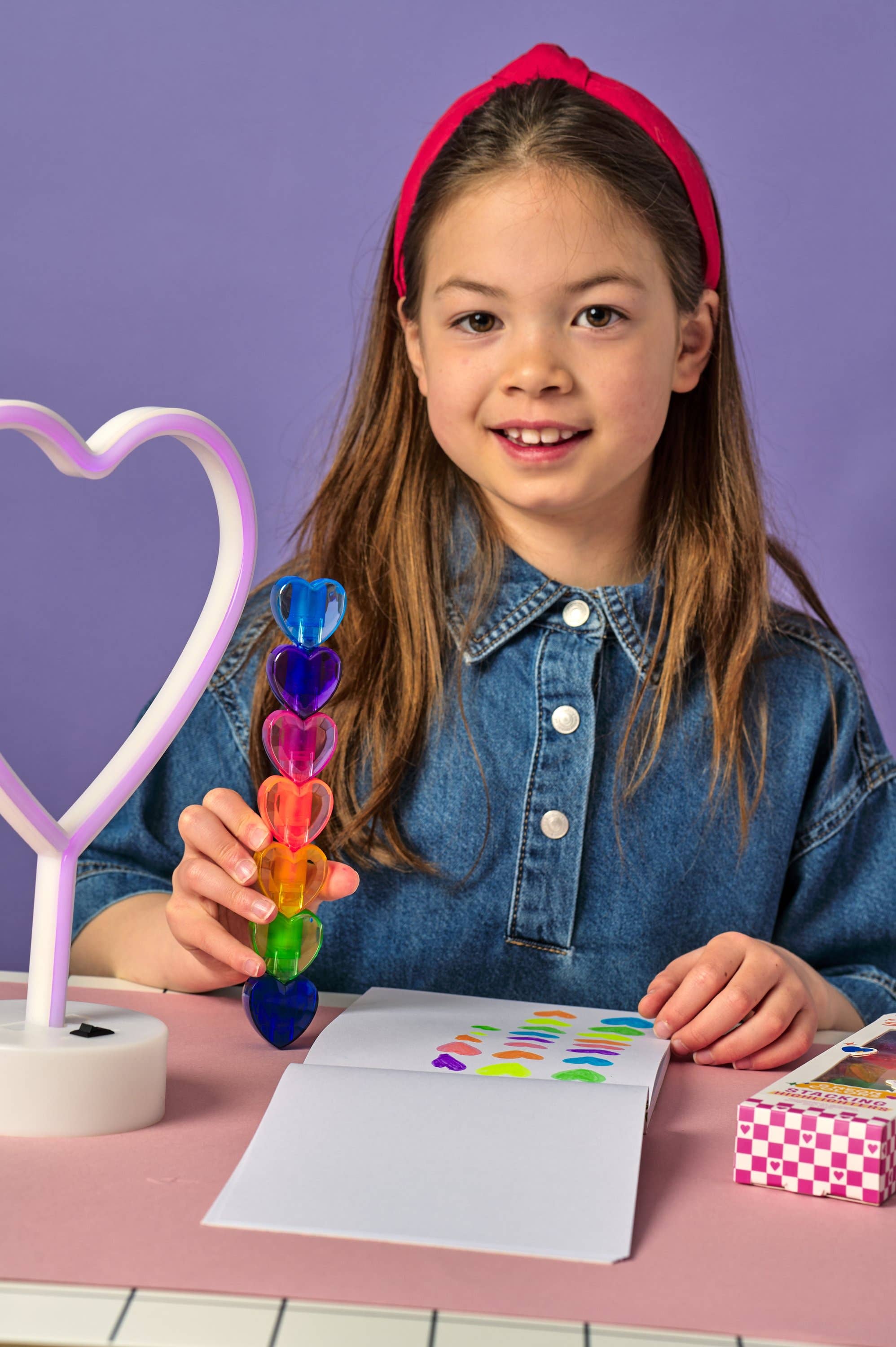 Heart Stacks: Stacking Highlighters