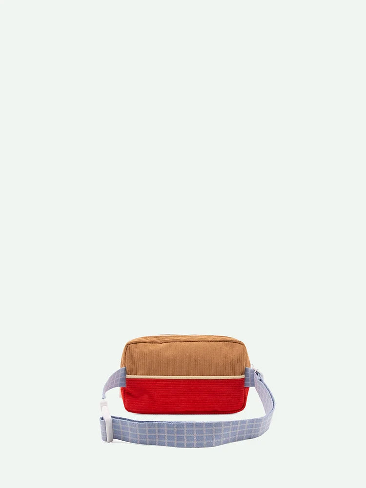 fannypack small | farmhouse | corduroy | harvest moon + ladybird red