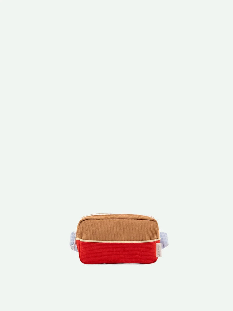 fannypack small | farmhouse | corduroy | harvest moon + ladybird red