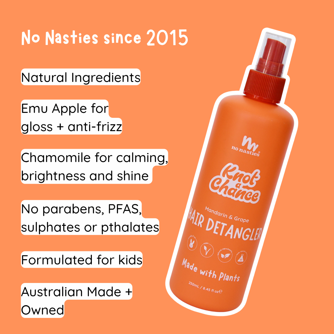 Natural Plant Based Hair Detangler in Mandarin and Grape