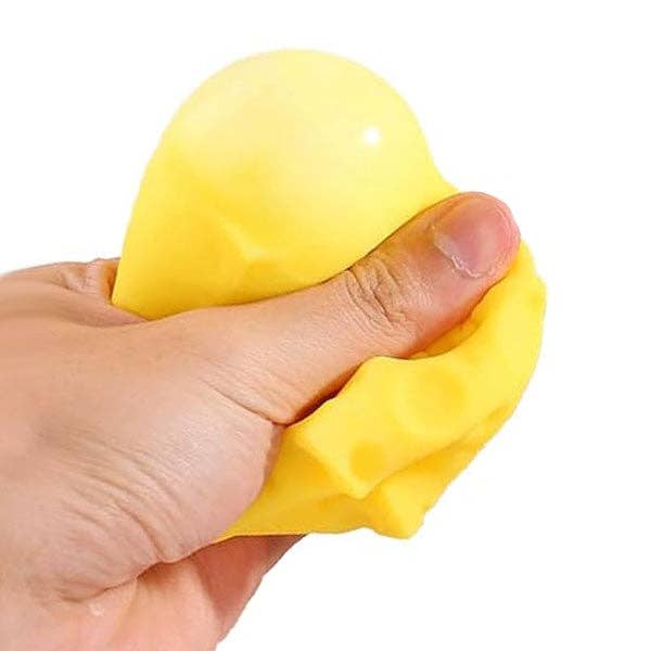 Cheese Cube Slow-Rise Squishy Fidget Toy
