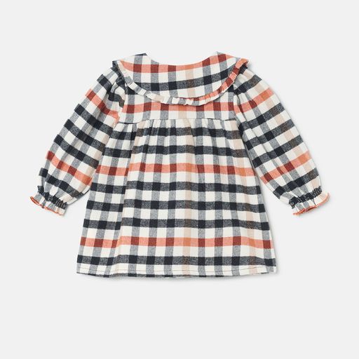 Plaid check baby dress