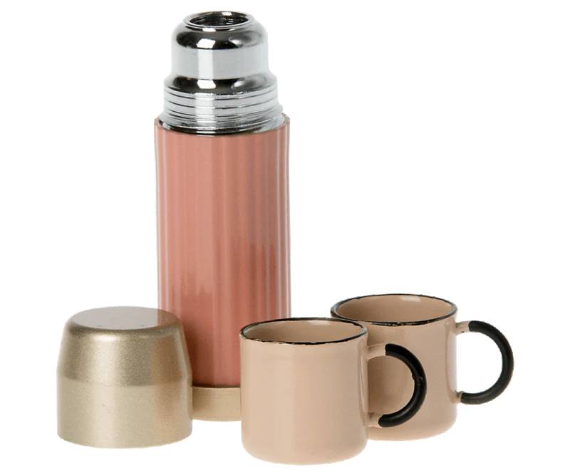 Thermos and Cups - Soft Coral