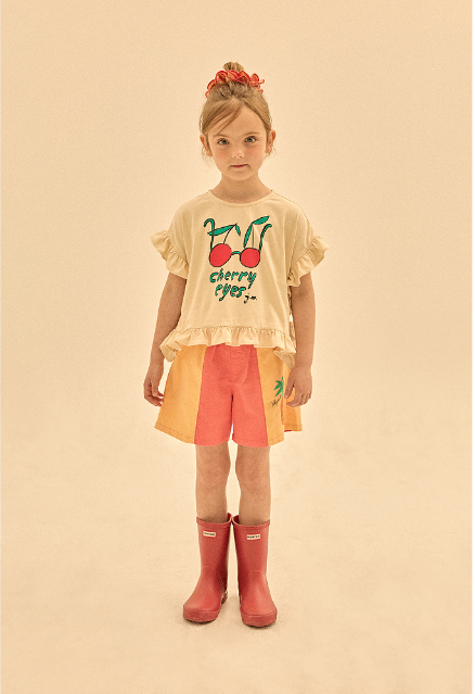 Pineapple Pigment Shorts - Red